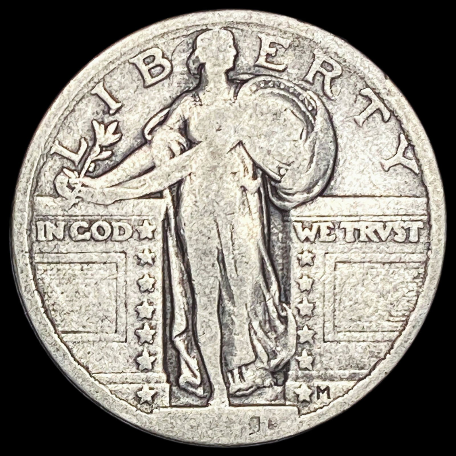 1921 Standing Liberty Silver Quarter NICE CIRC (1 of 2)