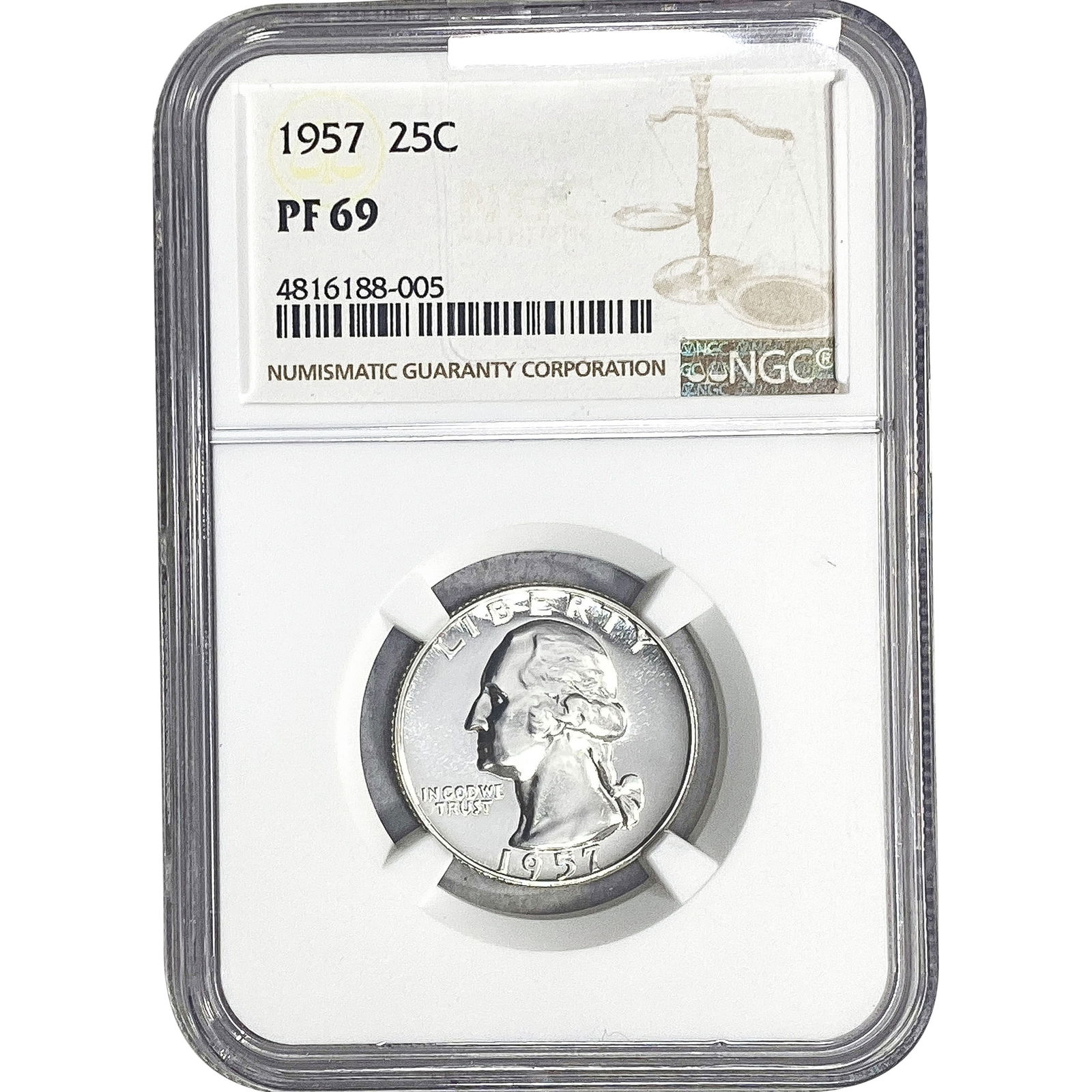 1957 Washington Silver Quarter NGC PF69 (1 of 2)
