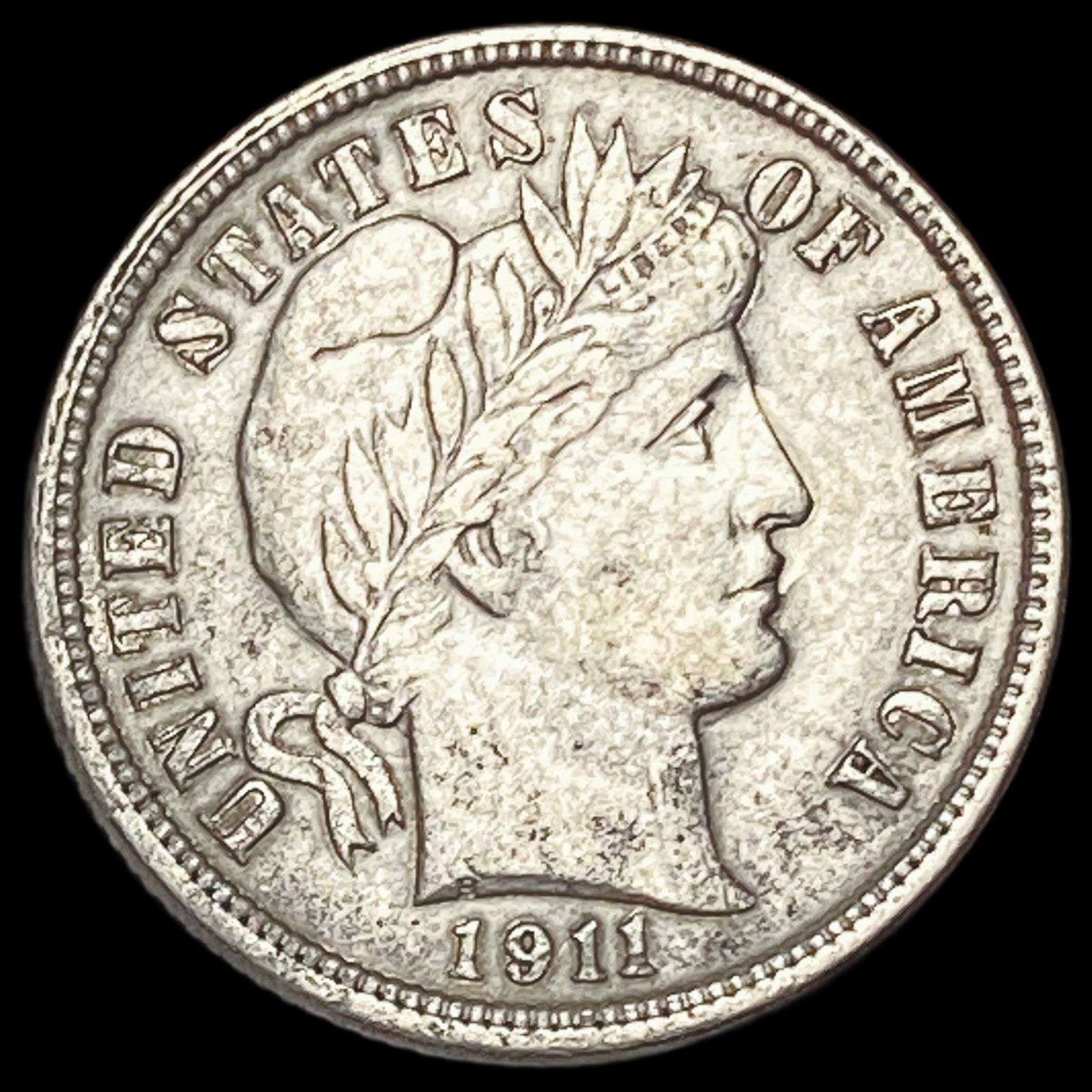1911 Barber Dime CLOSELY UNCIRCULATED (1 of 2)