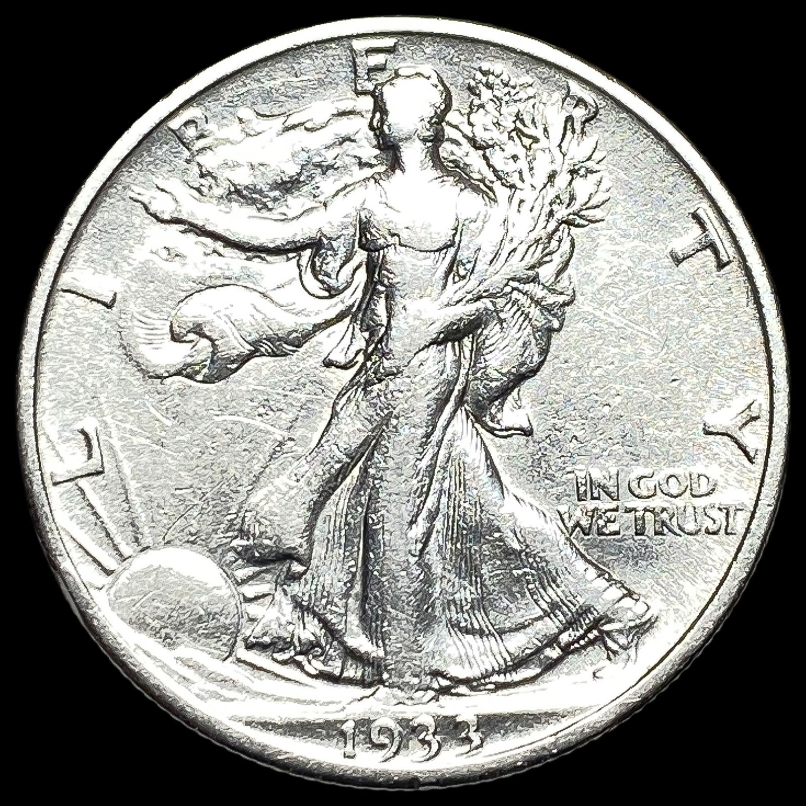 1933-S Walking Liberty Half Dollar CLOSELY UNCIRCULATED (1 of 2)