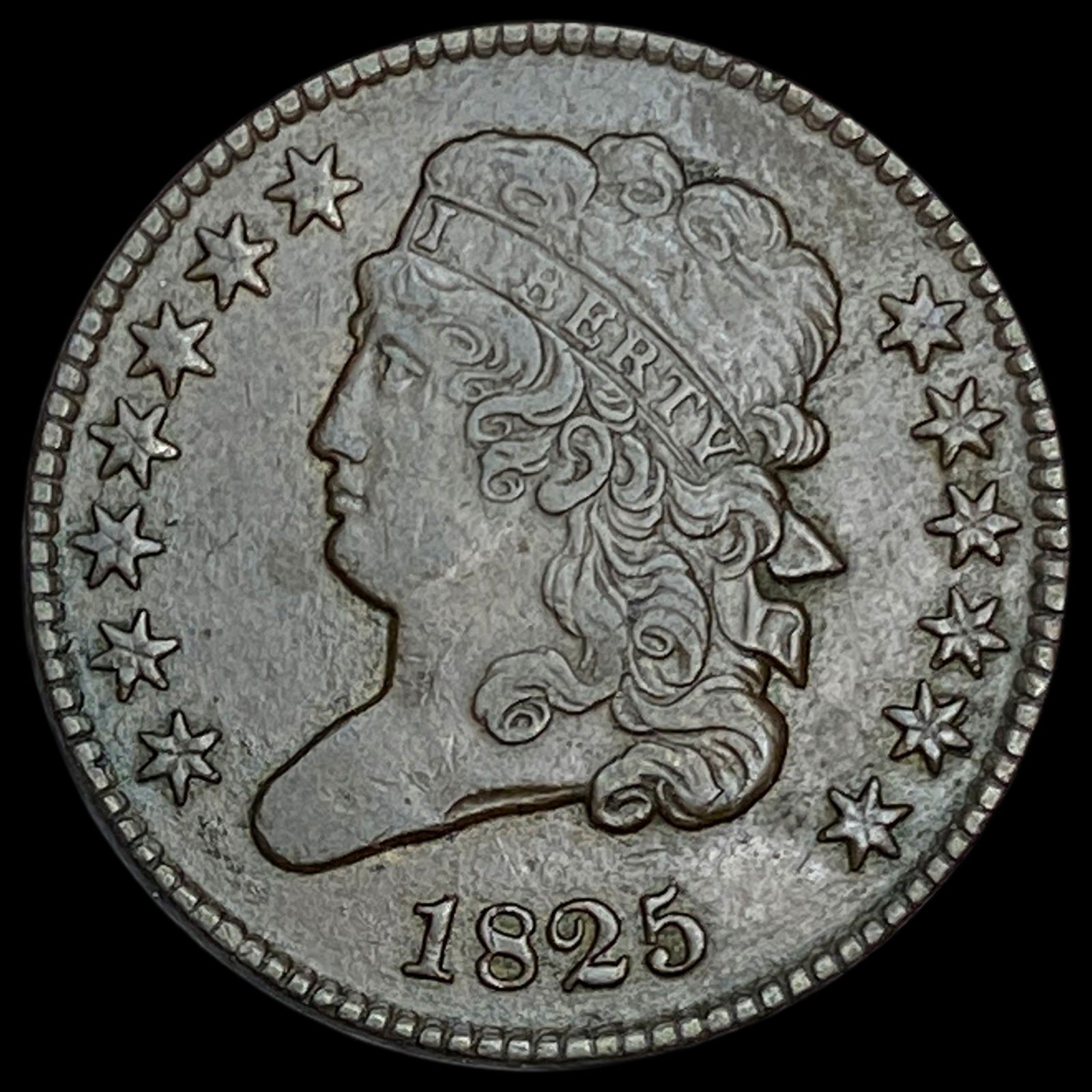 1825 Classic Head Half Cent CLOSELY UNCIRCULATED (1 of 2)