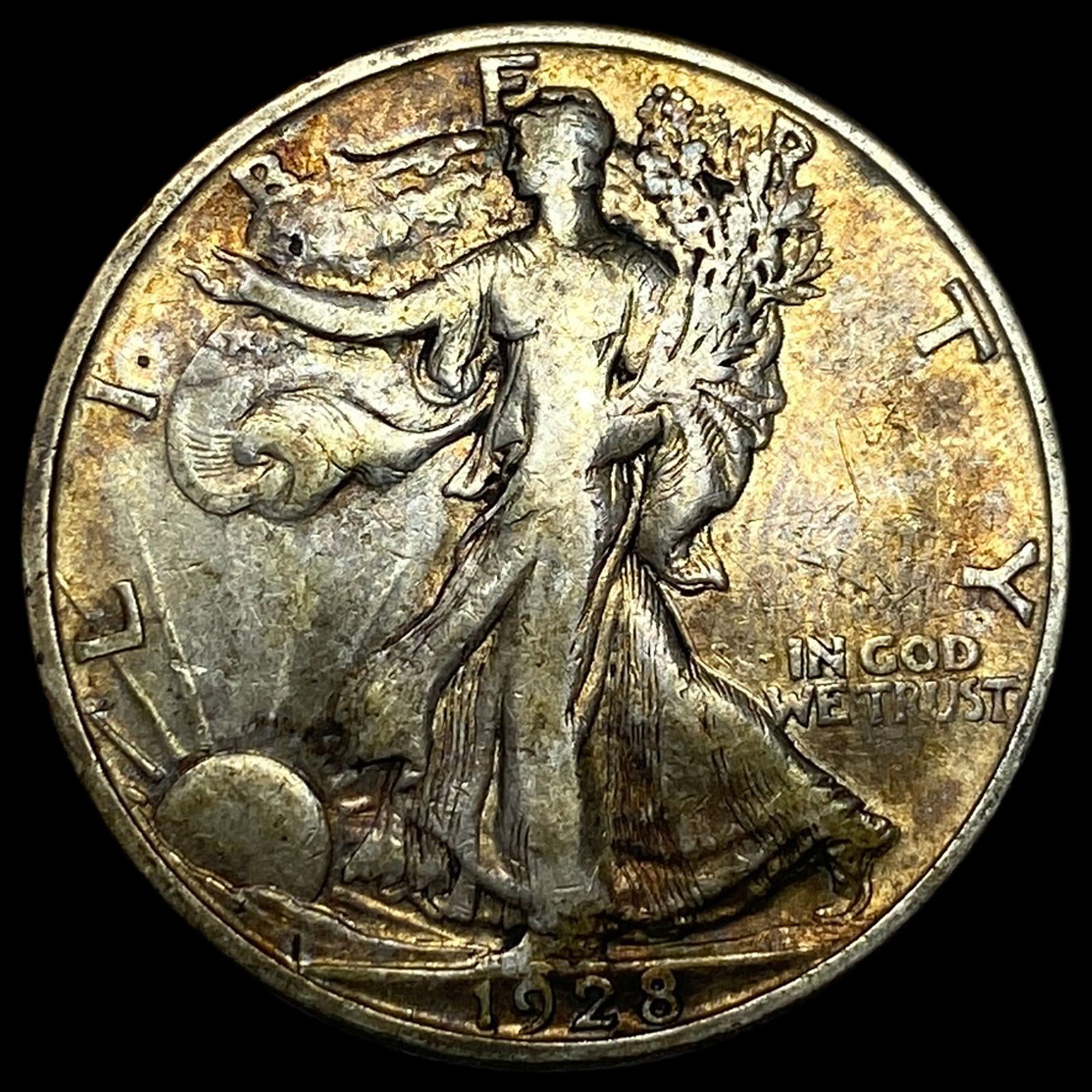 1928-S Walking Liberty Half Dollar NEARLY UNCIRCULATED (1 of 2)
