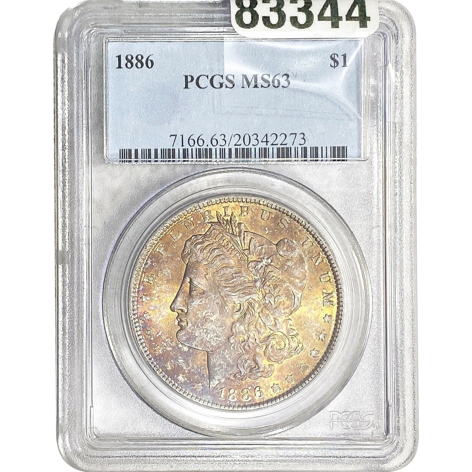 1886 Morgan Silver Dollar PCGS MS63 (1 of 2)
