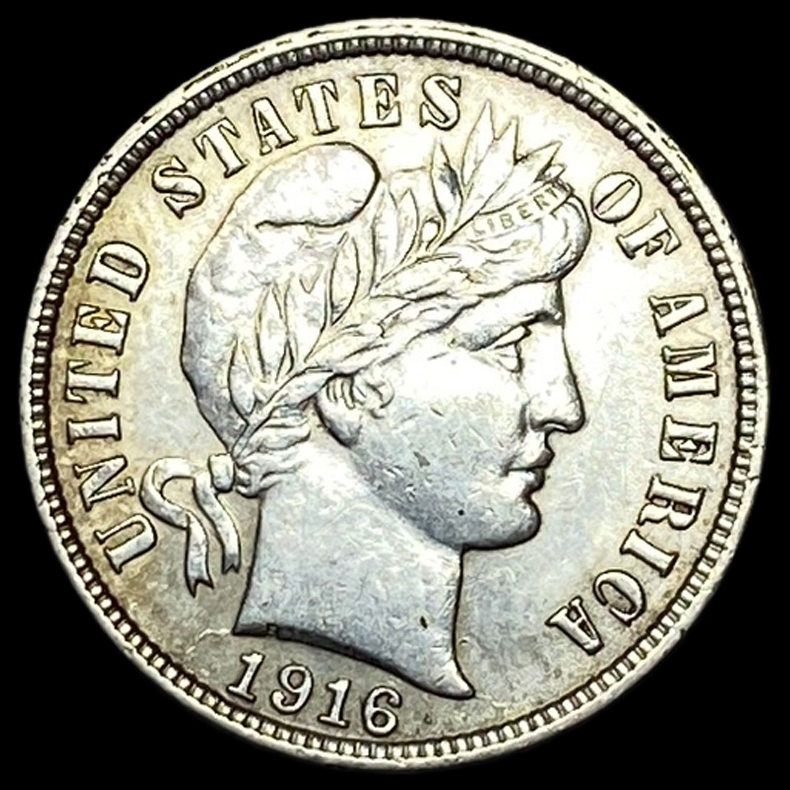 1916 Silver Barber Dime UNCIRCULATED: 1916 Silver Barber Dime UNCIRCULATED