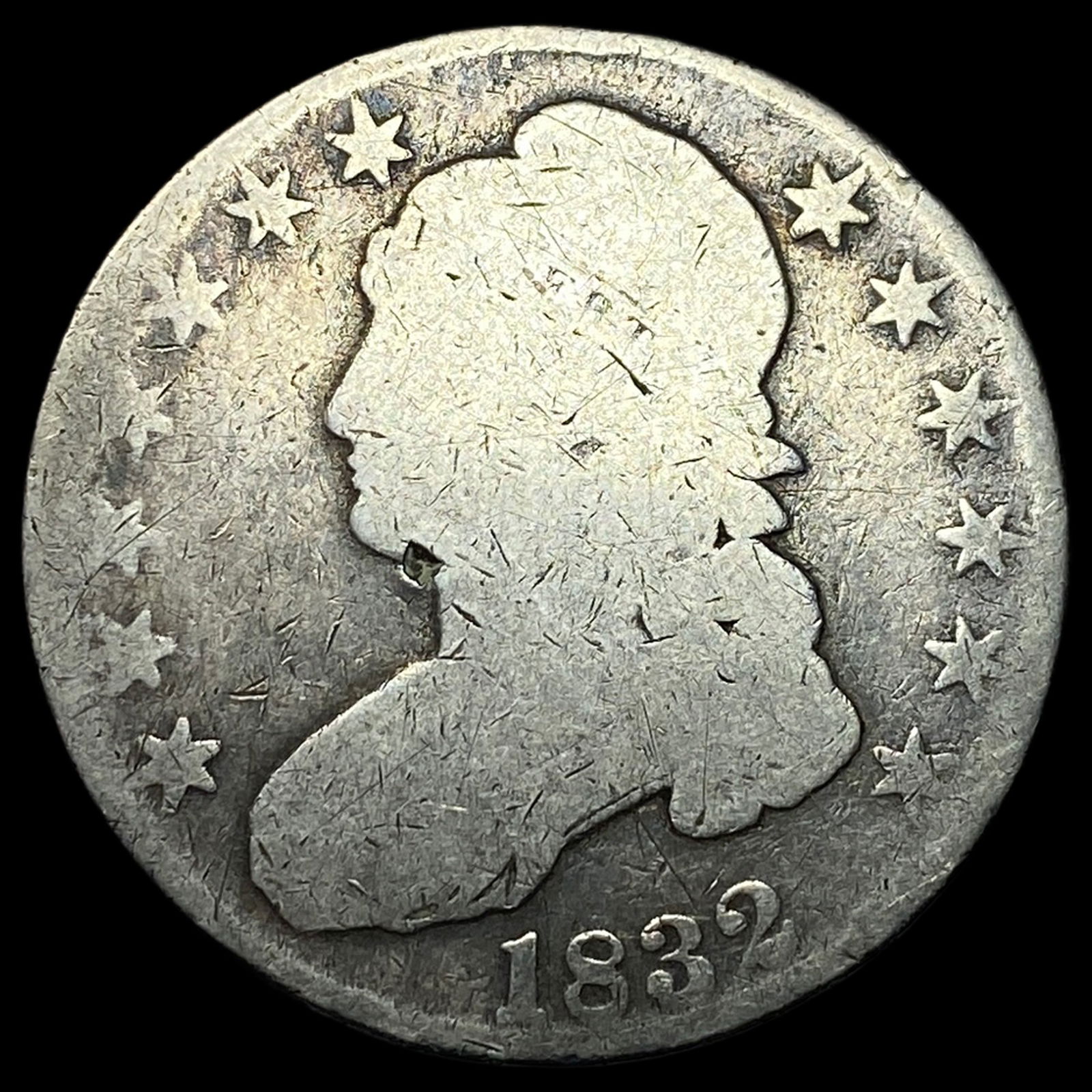 1832 Capped Bust Half Dollar LIGHTLY CIRCULATED: 1832 Capped Bust Half Dollar LIGHTLY CIRCULATED