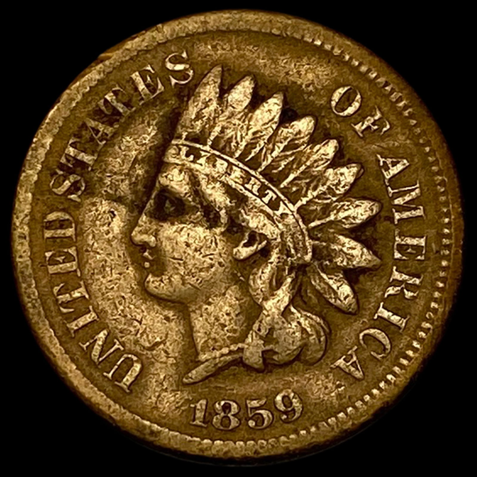 1859 Indian Head Cent LIGHTLY CIRCULATED (1 of 2)