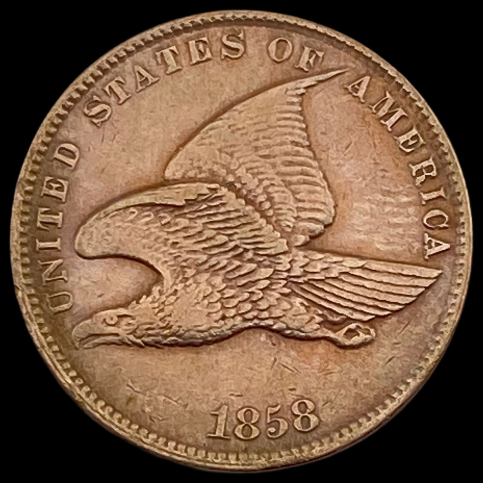 1858 Flying Eagle Cent CLOSELY UNCIRCULATED (1 of 2)