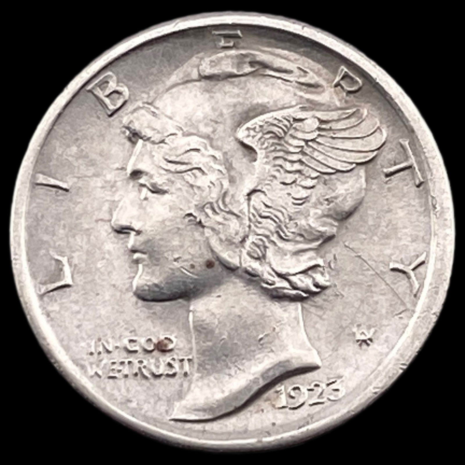 1923-S Silver Mercury Dime CHOICE AU (1 of 2)