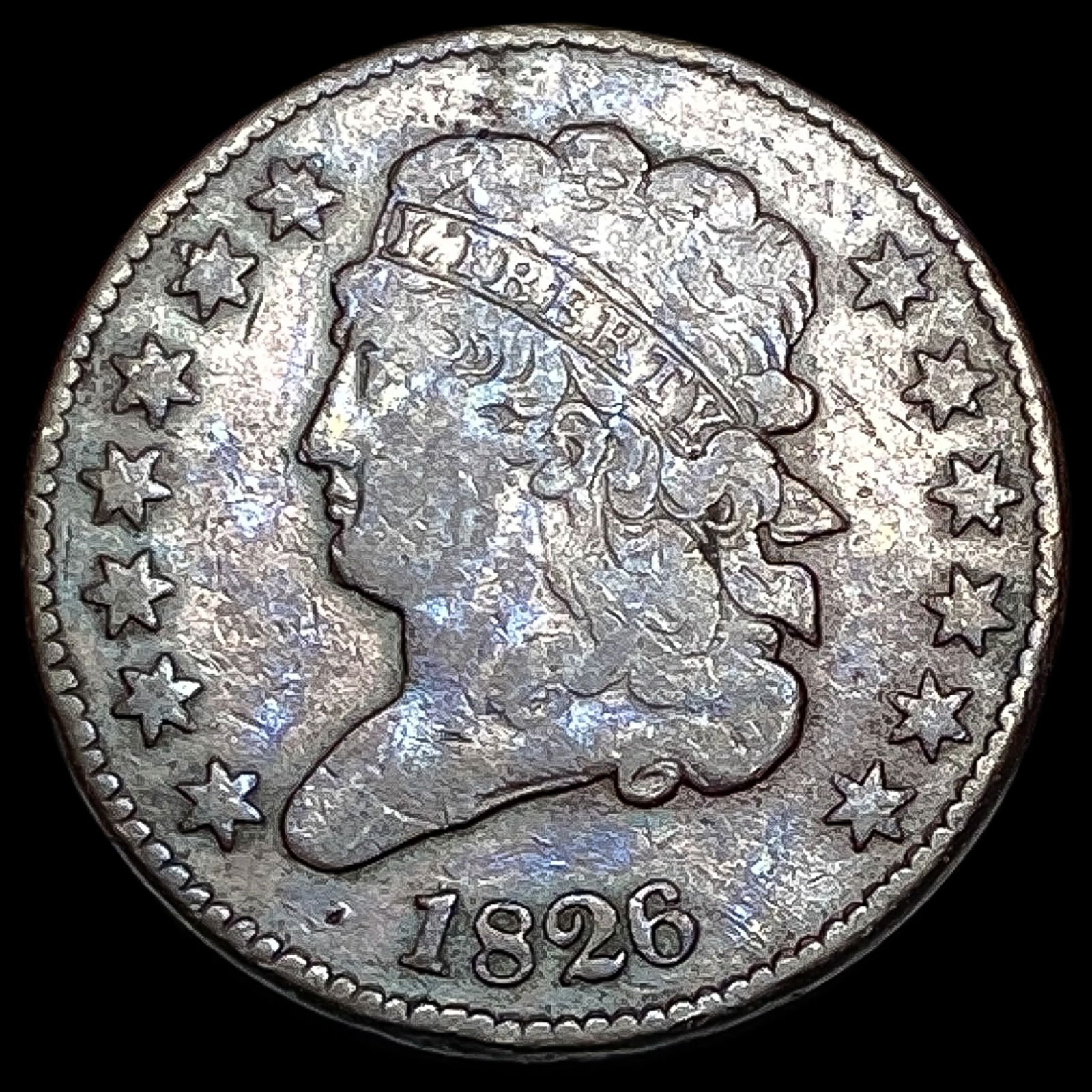 1826 Classic Head Half Cent LIGHTLY CIRCULATED: 1826 Classic Head Half Cent LIGHTLY CIRCULATED