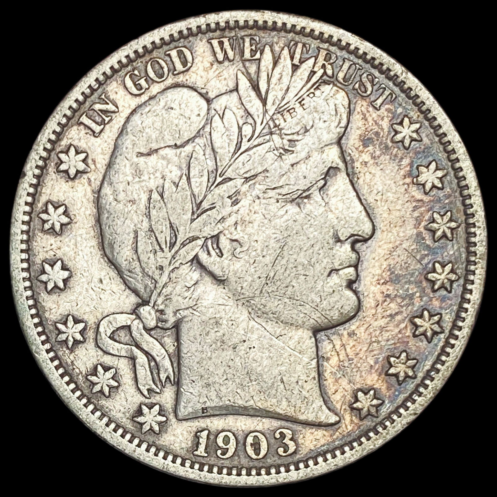 1903-S Silver Barber Half Dollar LIGHTLY CIRCULATED: 1903-S Silver Barber Half Dollar LIGHTLY CIRCULATED