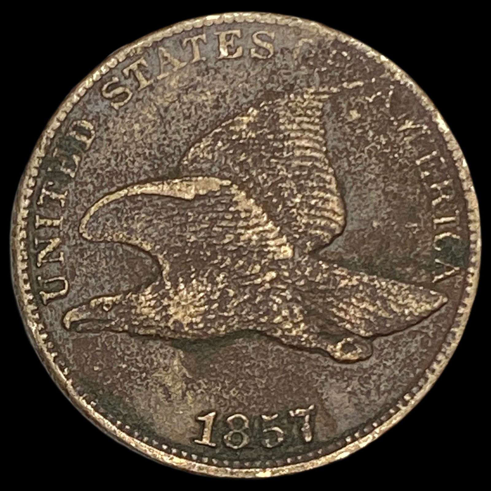 1857 Flying Eagle Cent CLOSELY UNCIRCULATED (1 of 2)