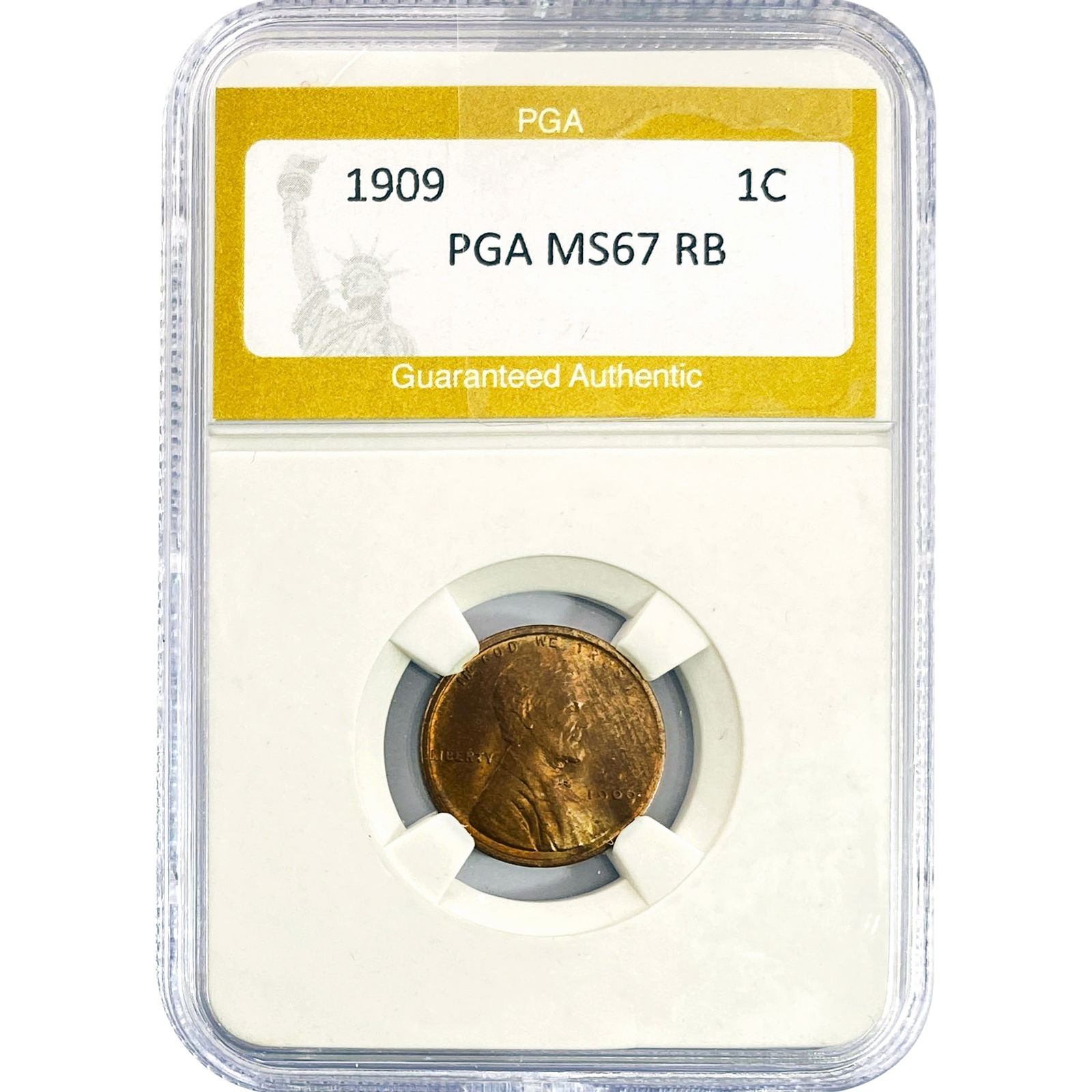 1909 Wheat Cent PGA MS67 RB (1 of 2)