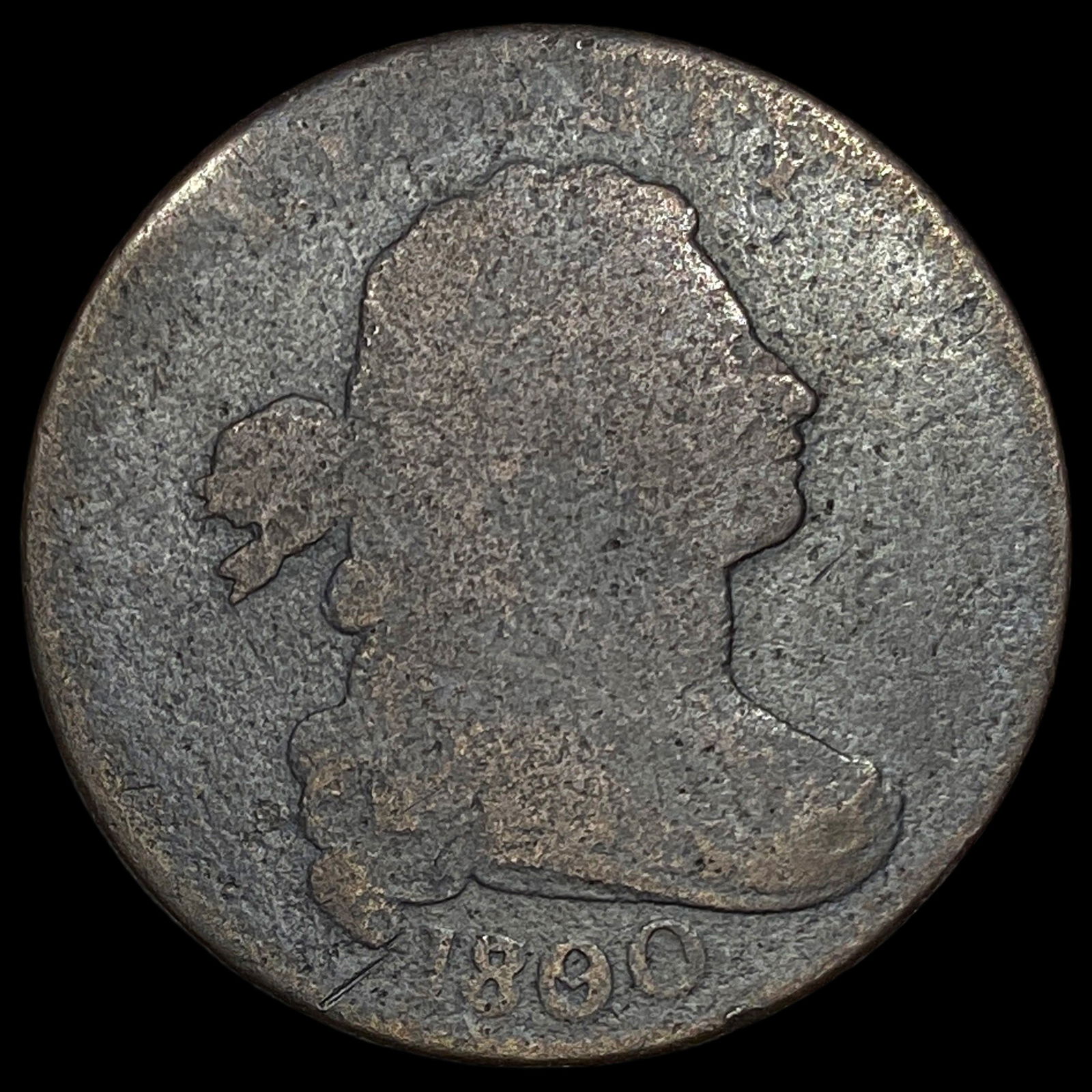 1800 Draped Bust Large Cent NICELY CIRCULATED: 1800 Draped Bust Large Cent NICELY CIRCULATED