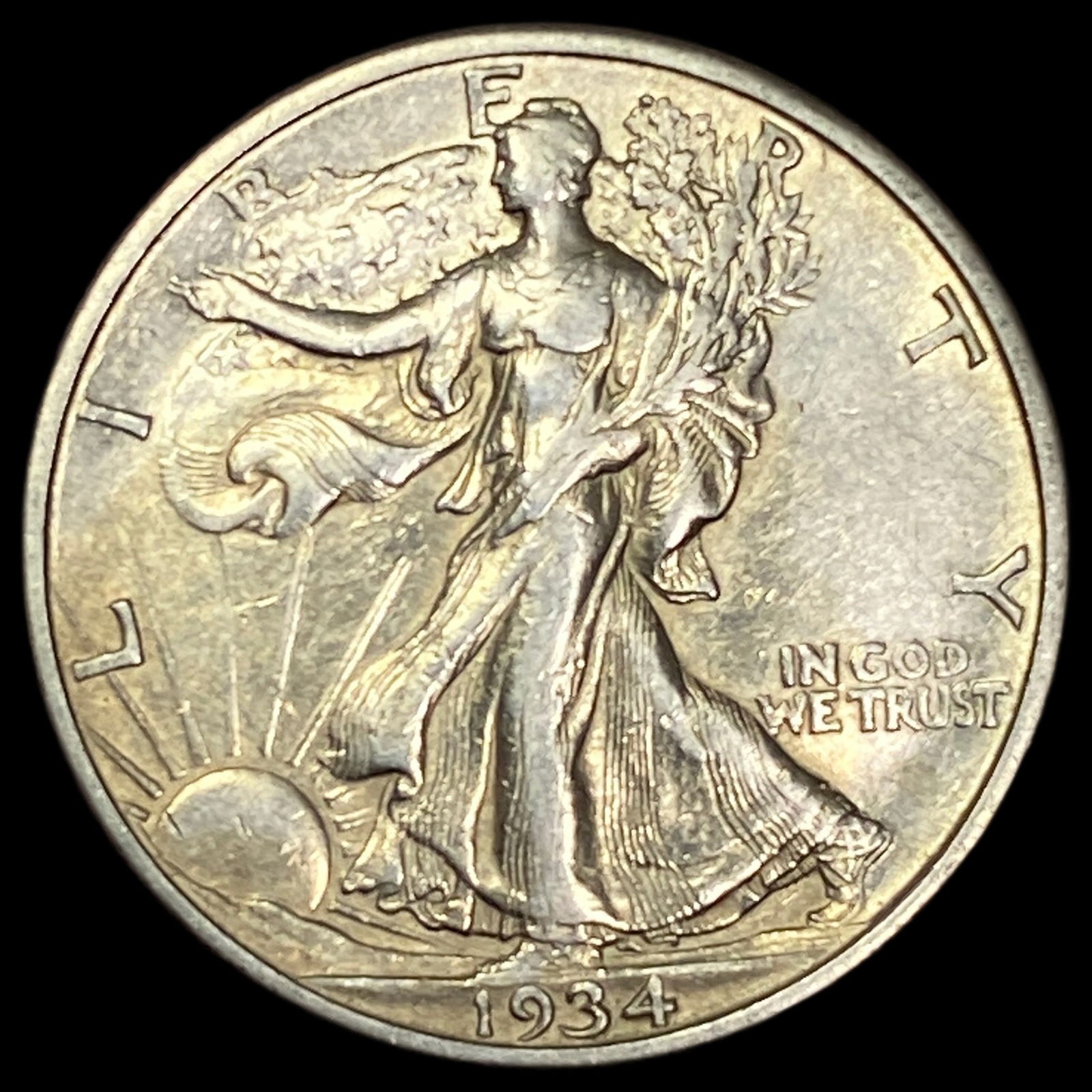 1934-S Silver Walking Liberty Half Dollar UNCIRCULATED: 1934-S Silver Walking Liberty Half Dollar UNCIRCULATED