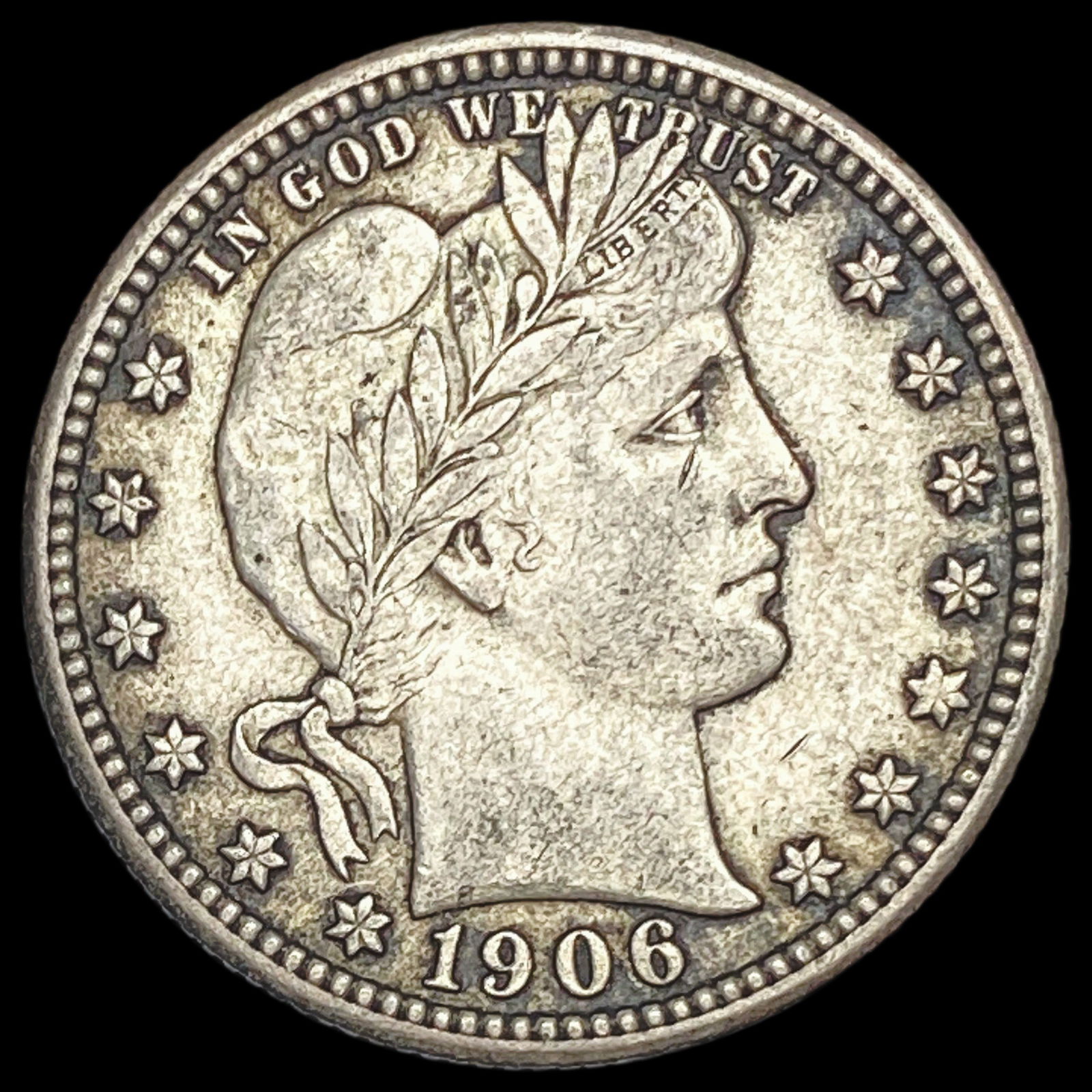 1906 Barber Silver Quarter UNCIRCULATED (1 of 2)