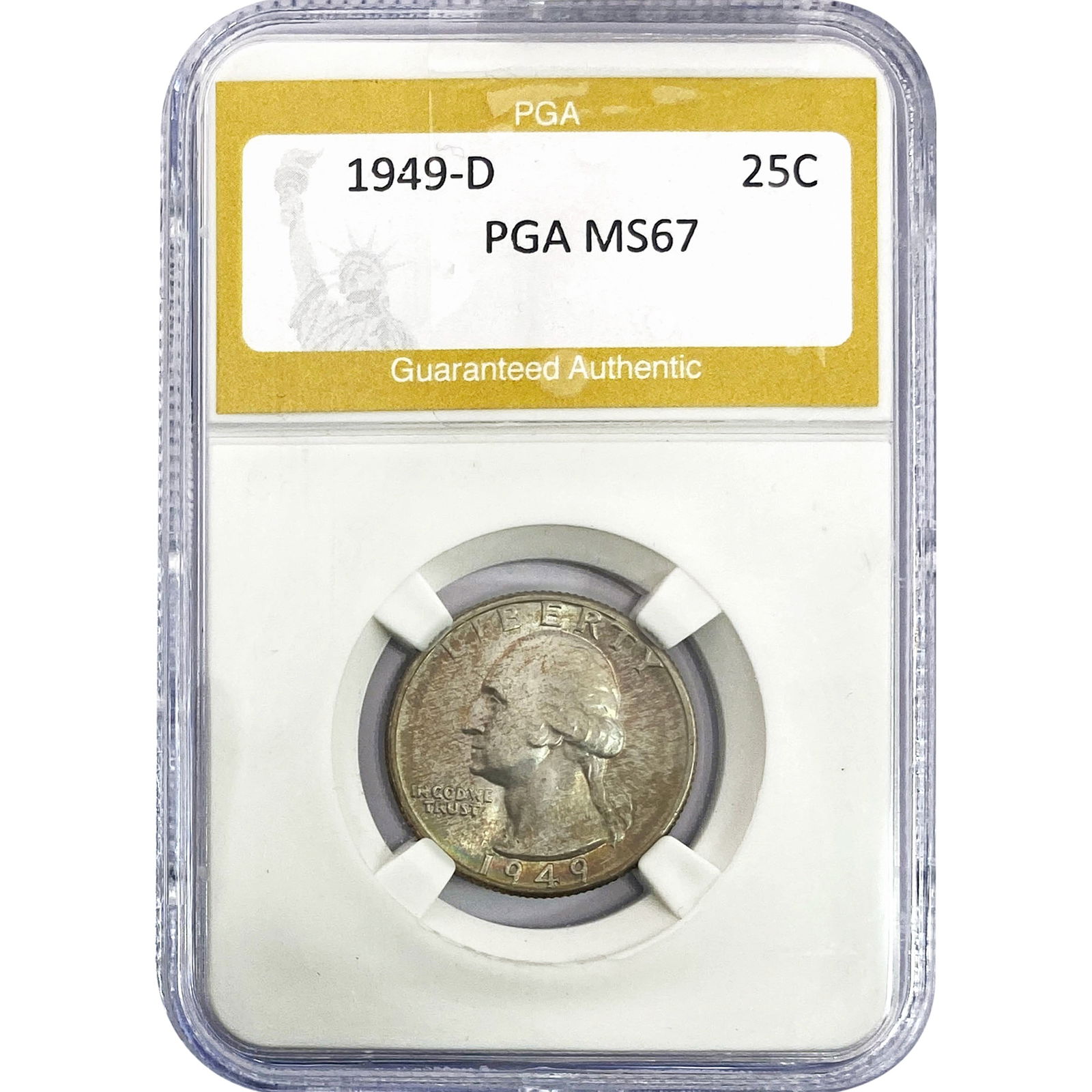1949-D Washington Silver Quarter PGA MS67 (1 of 2)
