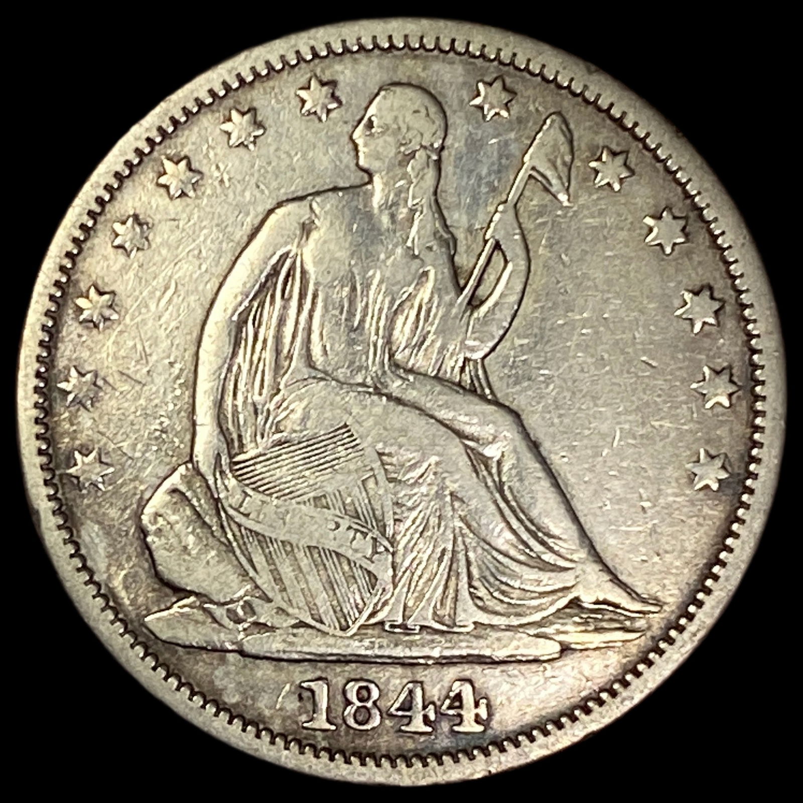 1844-O Seated Liberty Half Dollar LIGHTLY CIRCULATED (1 of 2)
