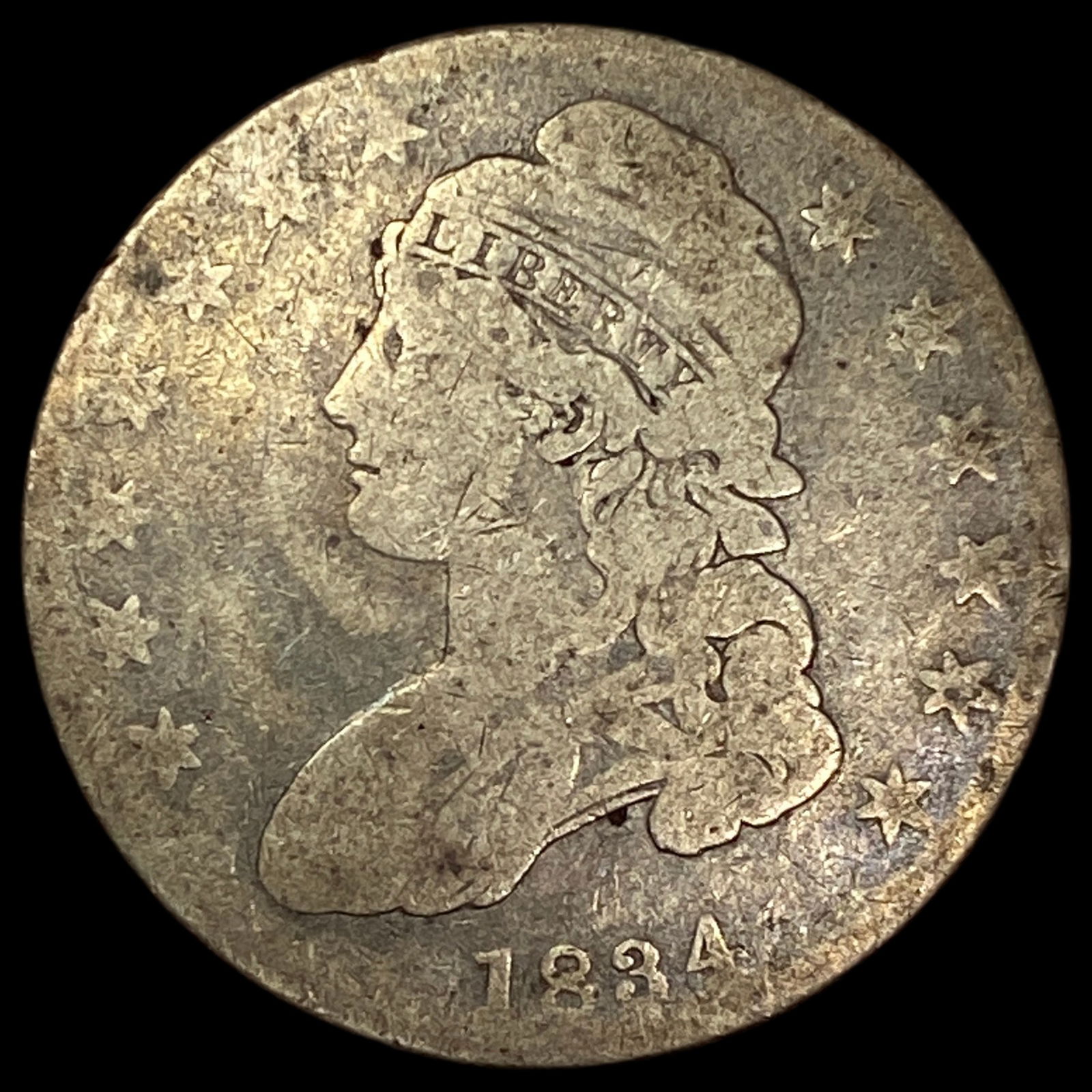 1834 Capped Bust Half Dollar LIGHTLY CIRCULATED (1 of 2)