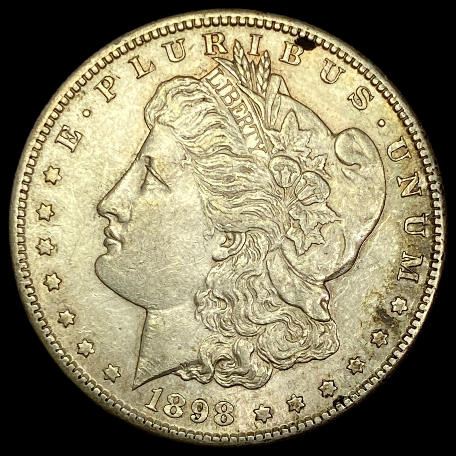 1898-S Silver Morgan Dollar CHOICE AU: 1898-S Silver Morgan Dollar CHOICE AU