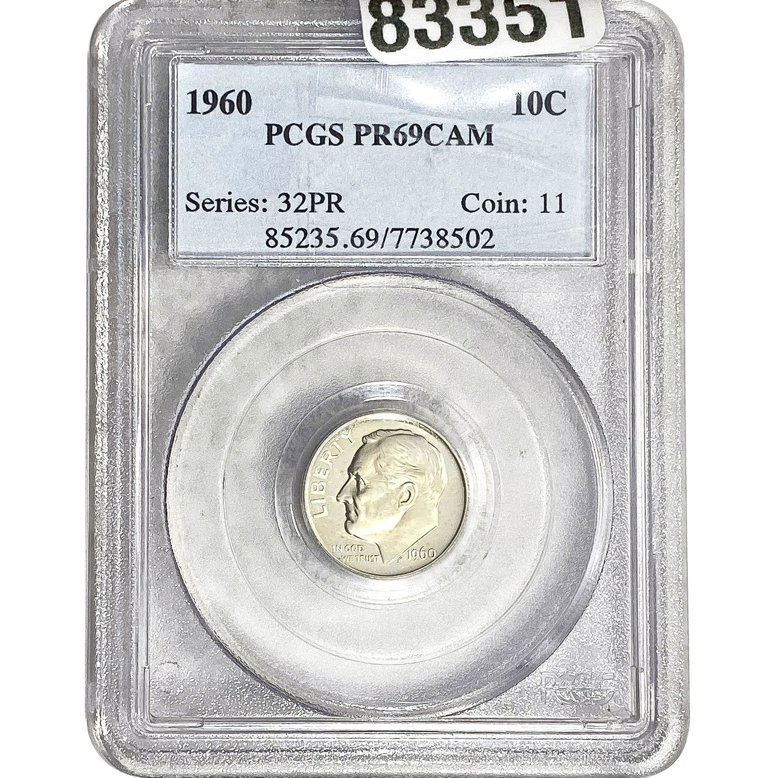 1960 Roosevelt Dime PCGS PR69 CAM (1 of 2)