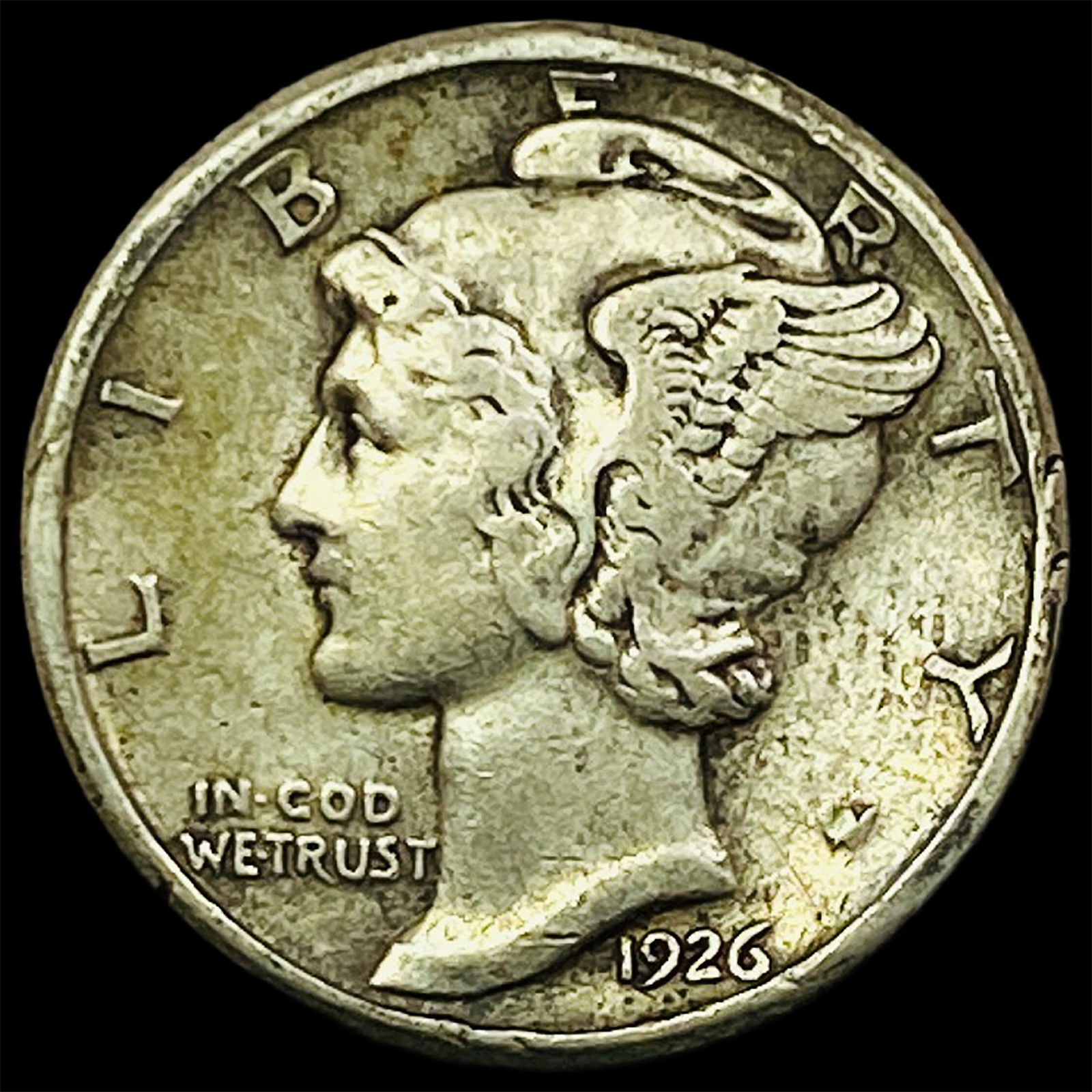 1926-S Silver Mercury Dime NEARLY UNCIRCULATED (1 of 2)