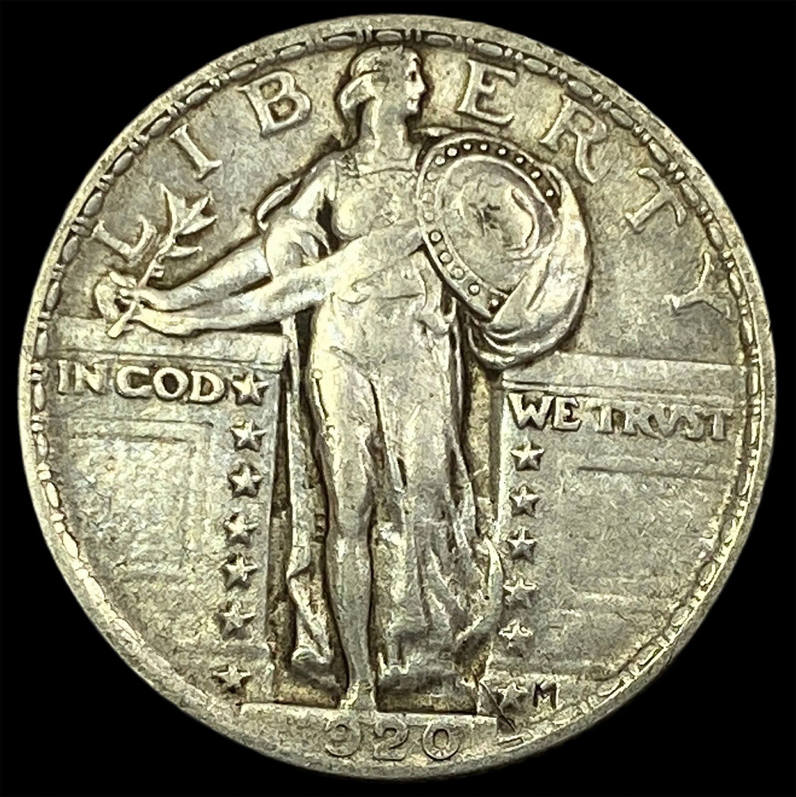 1920 Standing Liberty Quarter NEARLY UNCIRCULATED: 1920 Standing Liberty Quarter NEARLY UNCIRCULATED