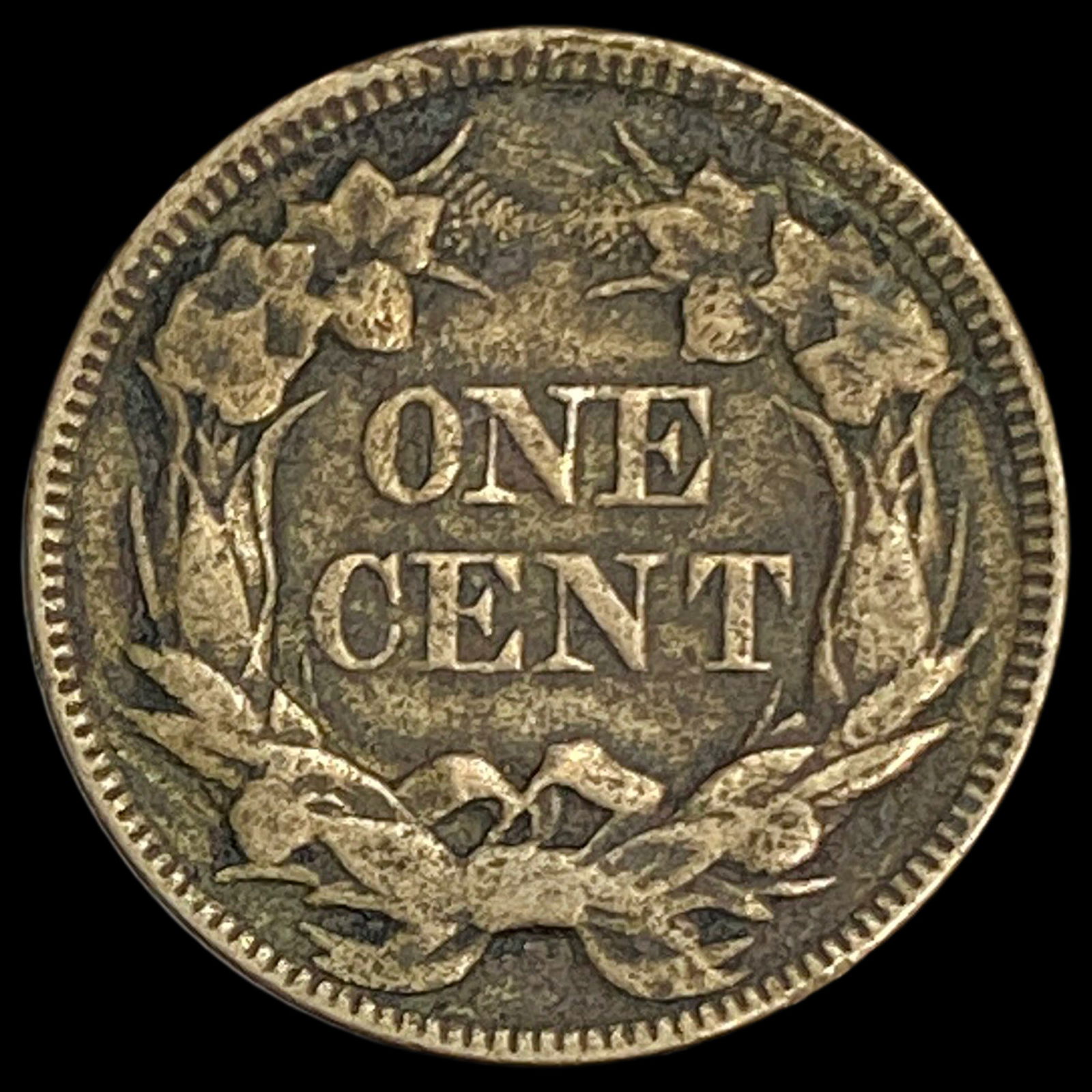 1857 Flying Eagle Cent NEARLY UNCIRCULATED - 2