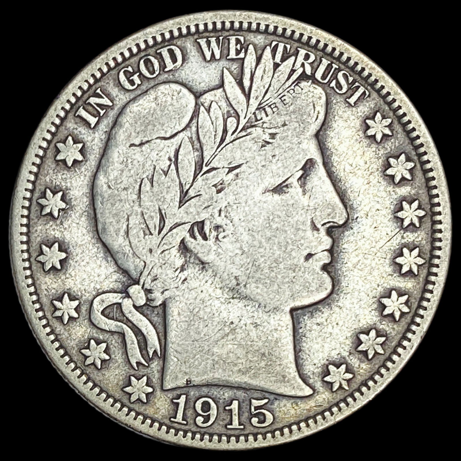1915-D Silver Barber Half Dollar LIGHTLY CIRCULATED (1 of 2)