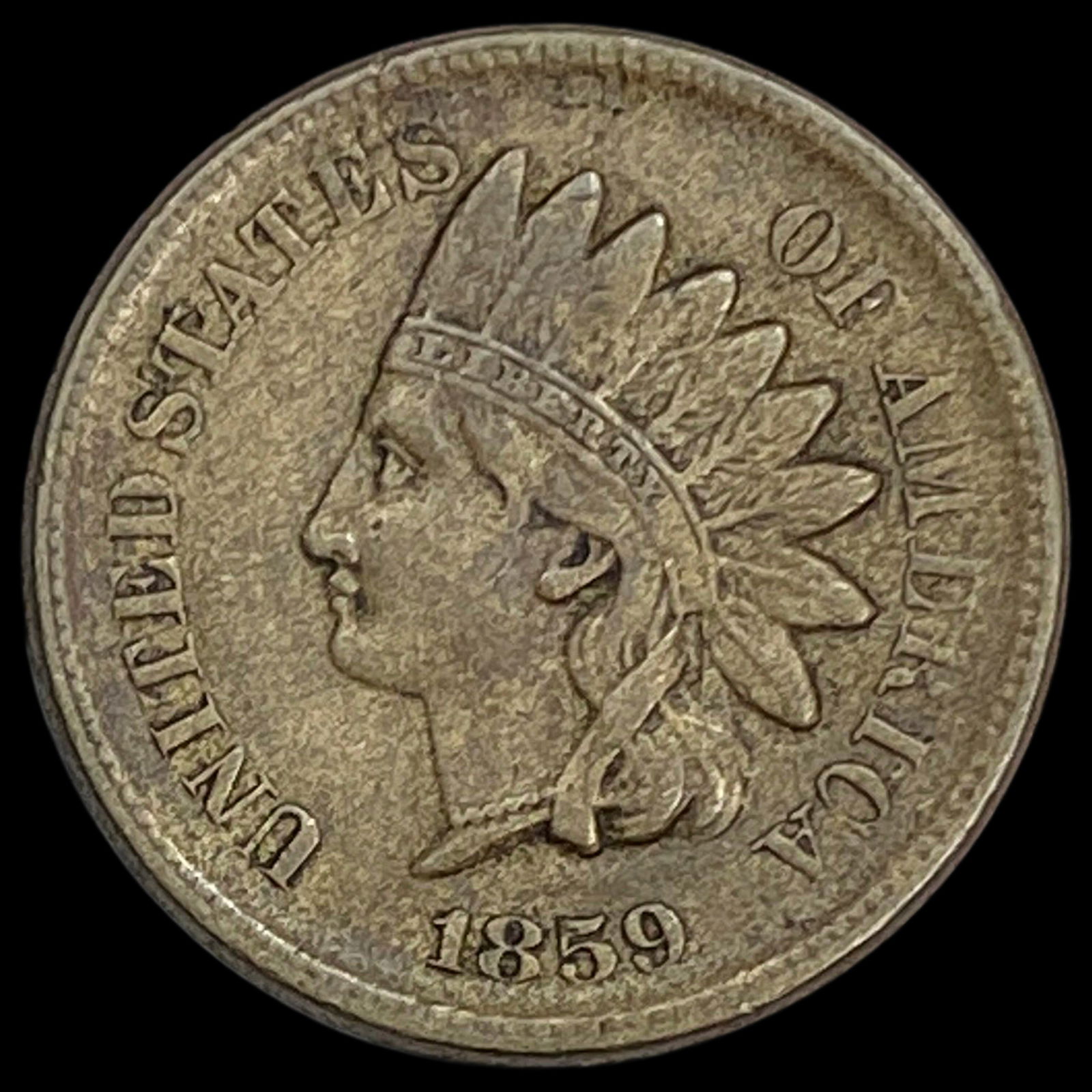 1859 Indian Head Cent NEARLY UNCIRCULATED (1 of 2)