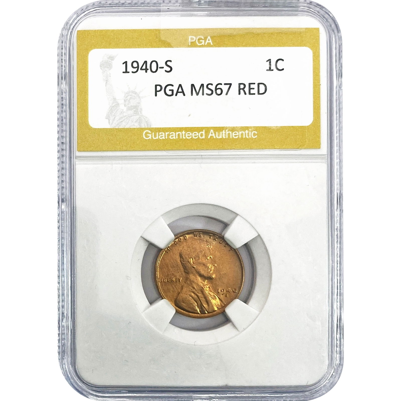 1940-S Wheat Cent PGA MS67 RED (1 of 2)