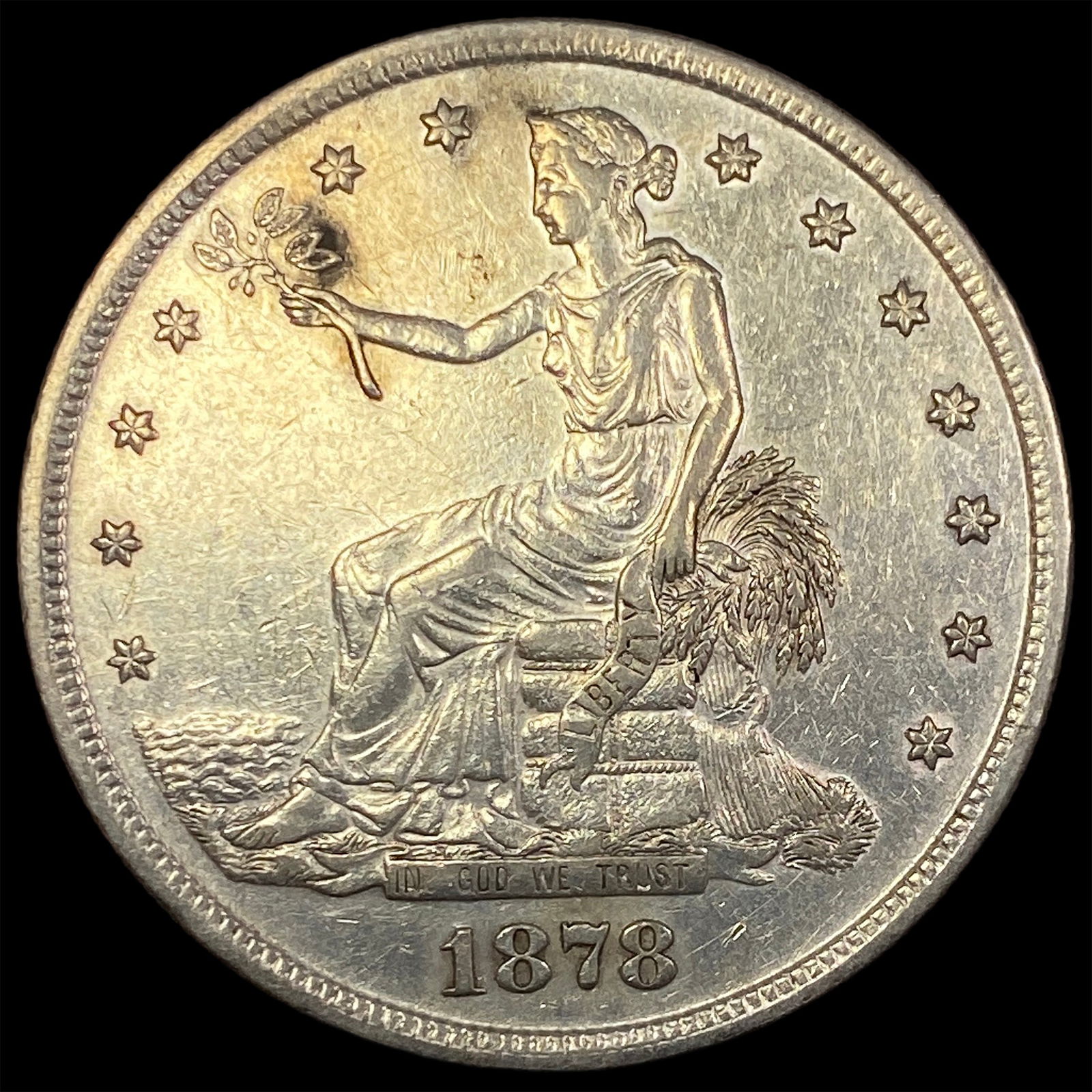 1878-S Silver Trade Dollar CLOSELY UNCIRCULATED (1 of 2)