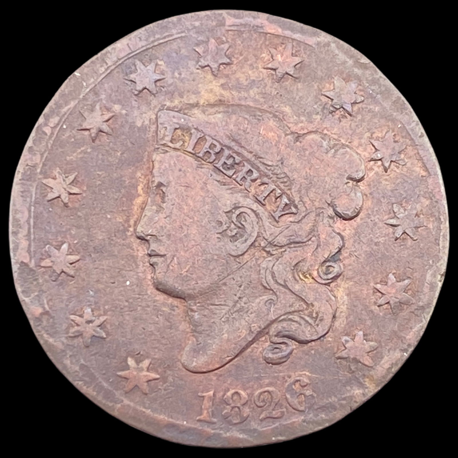 1826 Coronet Head Large Cent LIGHTLY CIRCULATED (1 of 2)