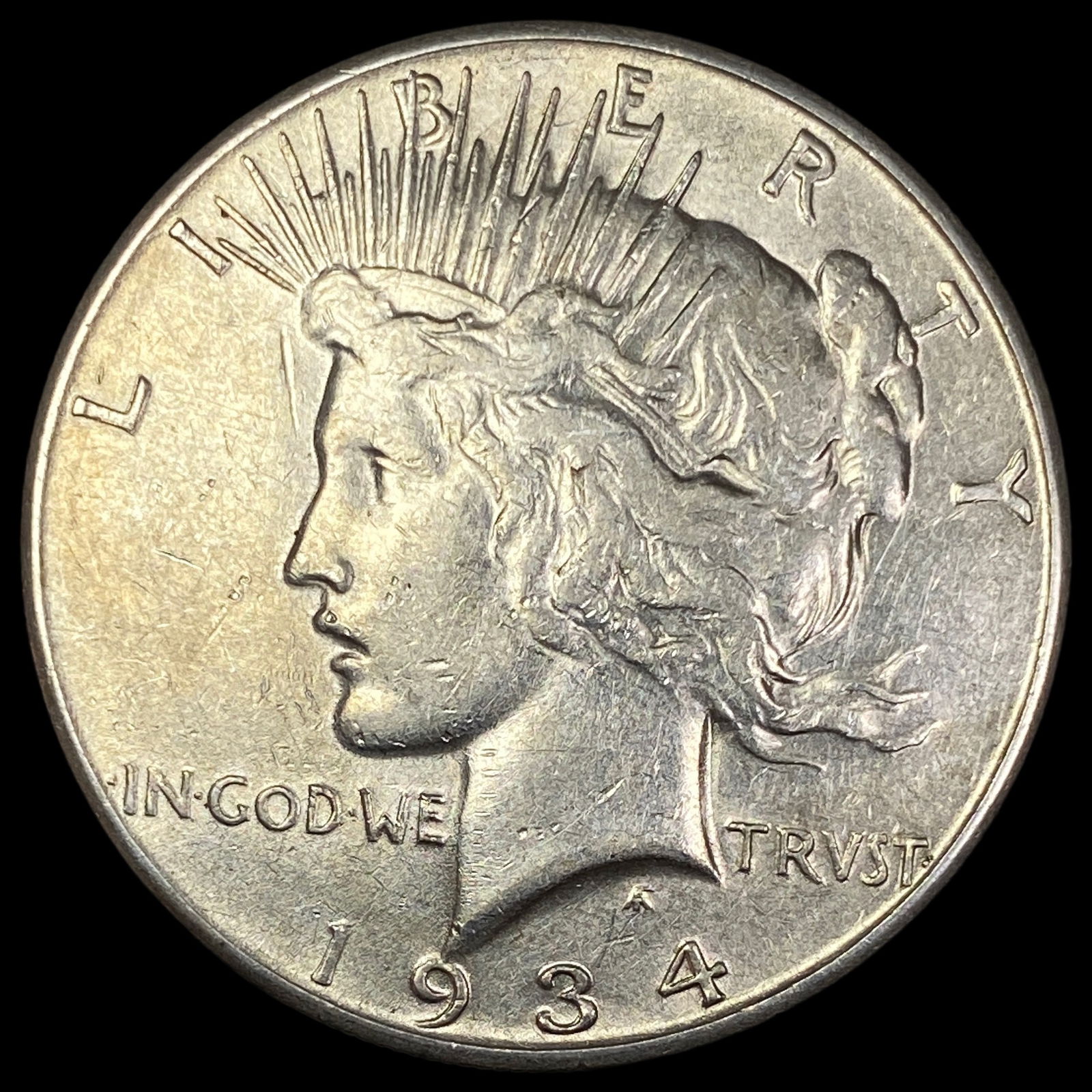 1934-S Peace Silver Dollar CLOSELY UNCIRCULATED (1 of 2)