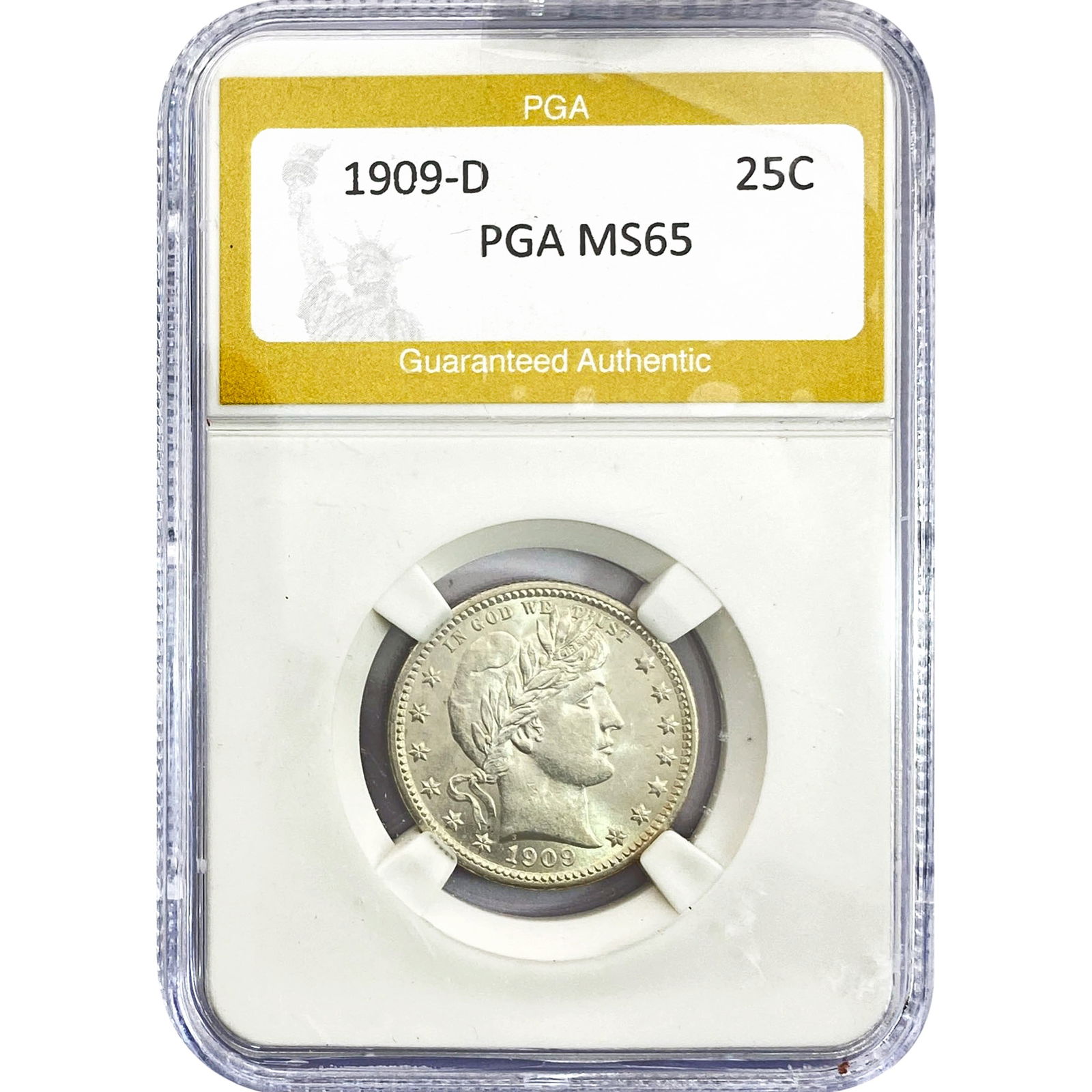 1909-D Barber Quarter PGA MS65 (1 of 2)