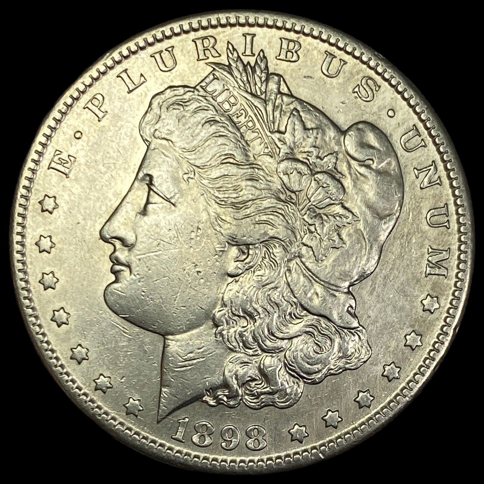 1898-S Silver Morgan Dollar CLOSELY UNCIRCULATED: 1898-S Silver Morgan Dollar CLOSELY UNCIRCULATED