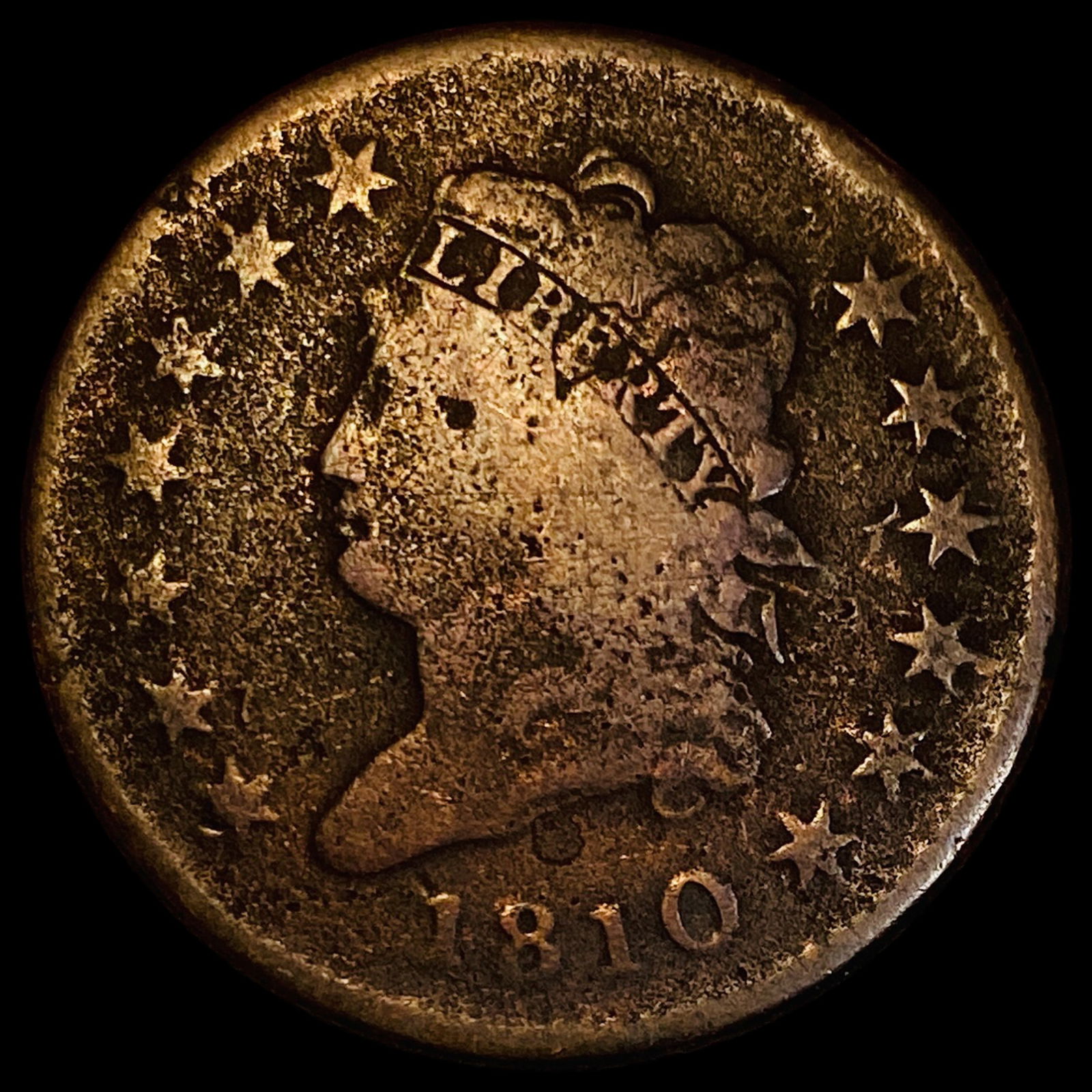 1810 Classic Head Large Cent LIGHTLY CIRCULATED (1 of 2)