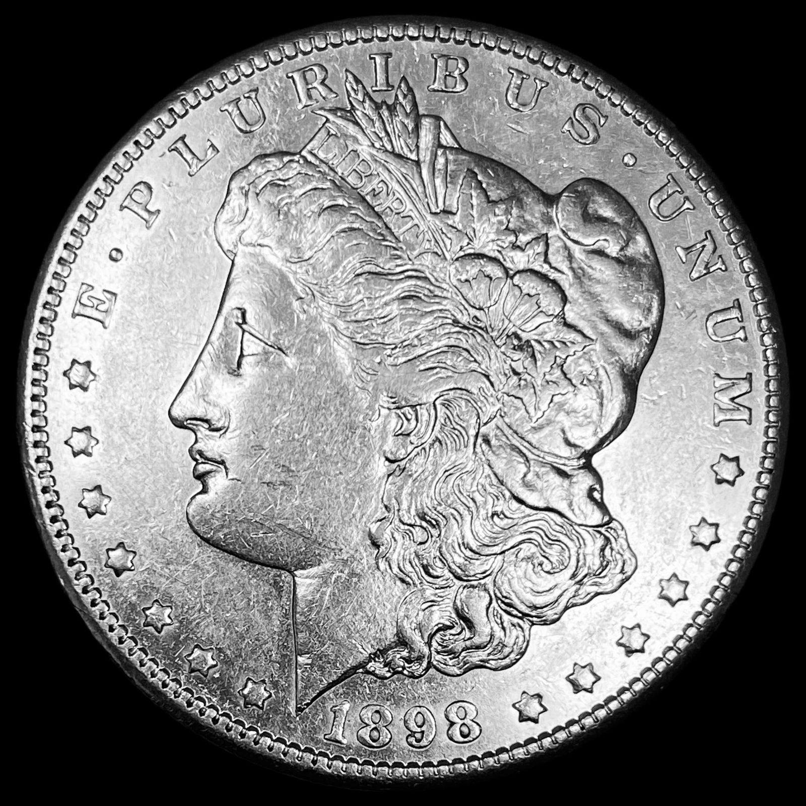 1898-S Silver Morgan Dollar CLOSELY UNCIRCULATED (1 of 2)
