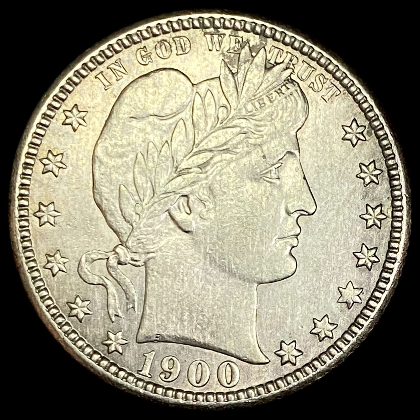 1900-S Silver Barber Quarter UNCIRCULATED (1 of 2)