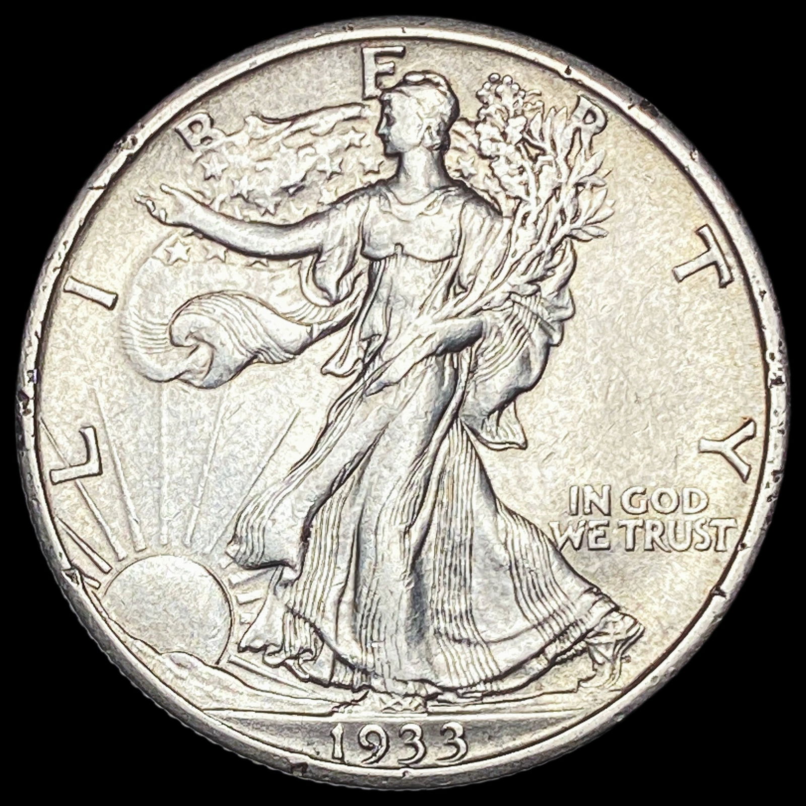 1933-S Walking Liberty Half Dollar CHOICE AU (1 of 2)