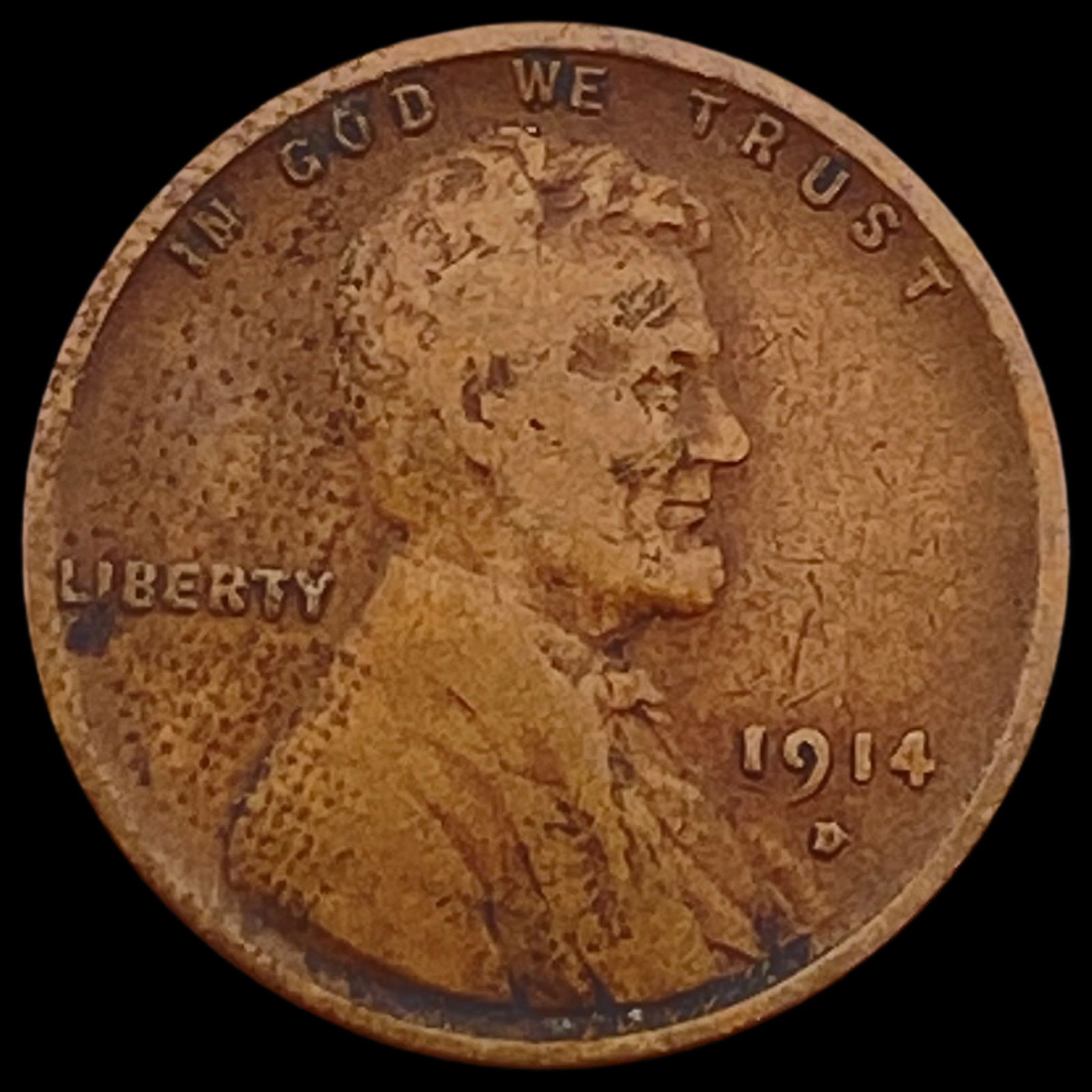 1914-D Lincoln Wheat Cent LIGHTLY CIRCULATED (1 of 2)
