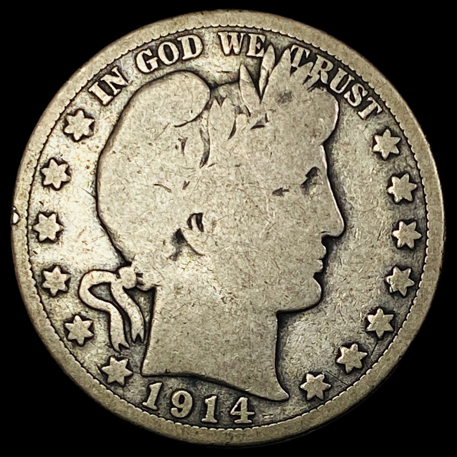 1914 Barber Half Dollar NICELY CIRCULATED (1 of 2)