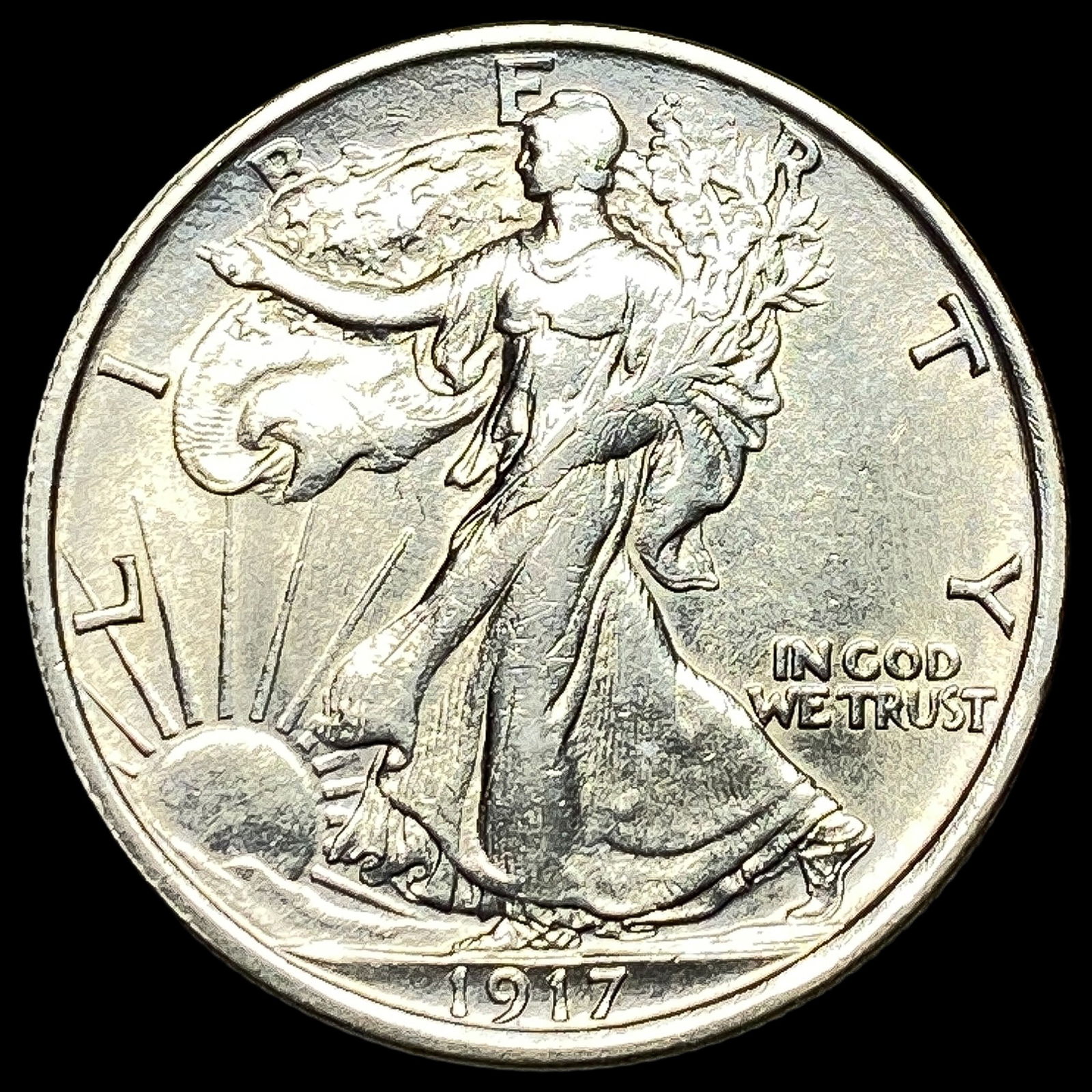 1917-S Walking Liberty Half Dollar CHOICE AU (1 of 2)