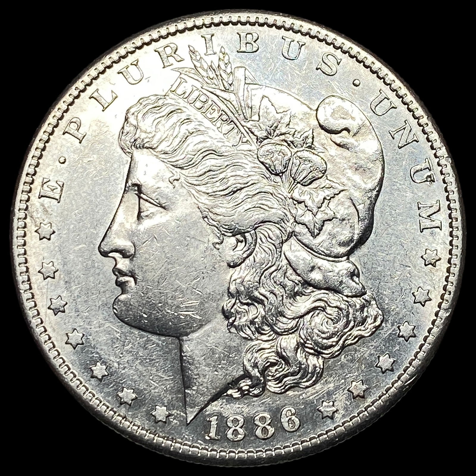 1886-S Morgan Silver Dollar CLOSELY UNCIRCULATED: 1886-S Morgan Silver Dollar CLOSELY UNCIRCULATED