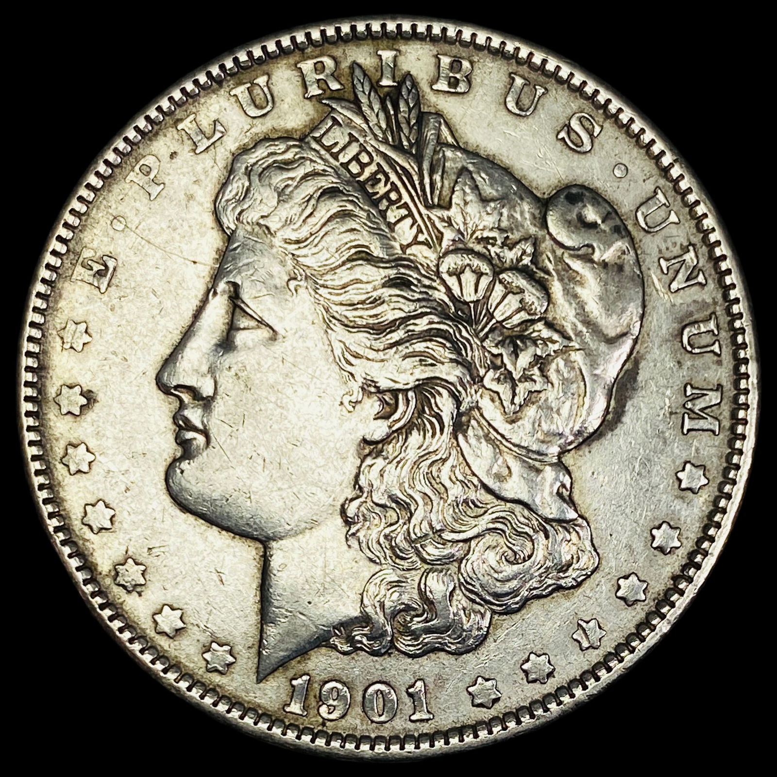 1901 Silver Morgan Dollar NEARLY UNCIRCULATED: 1901 Silver Morgan Dollar NEARLY UNCIRCULATED