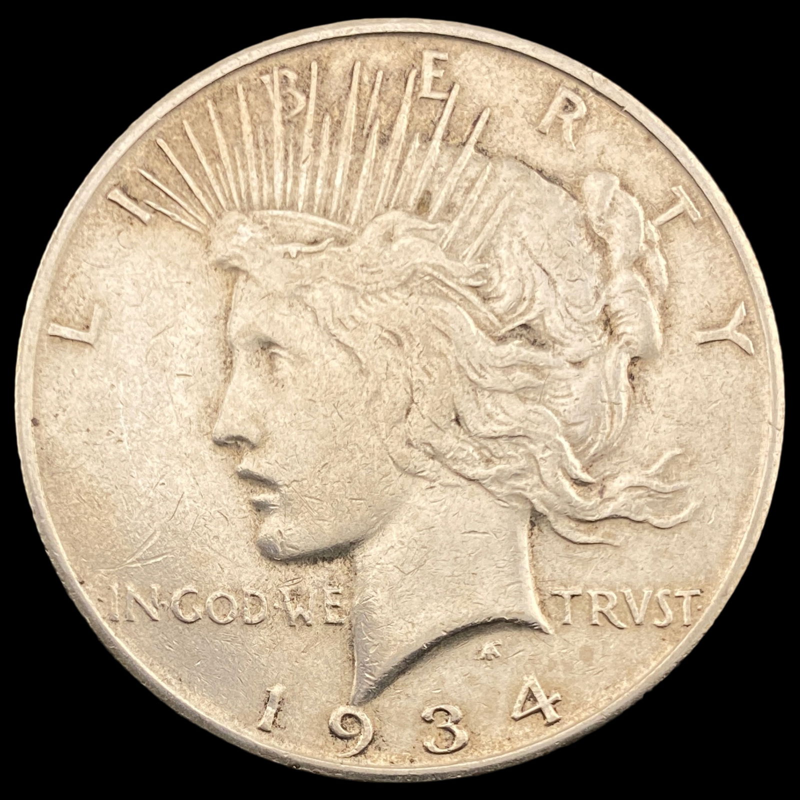 1934-S Silver Peace Dollar CLOSELY UNCIRCULATED (1 of 2)