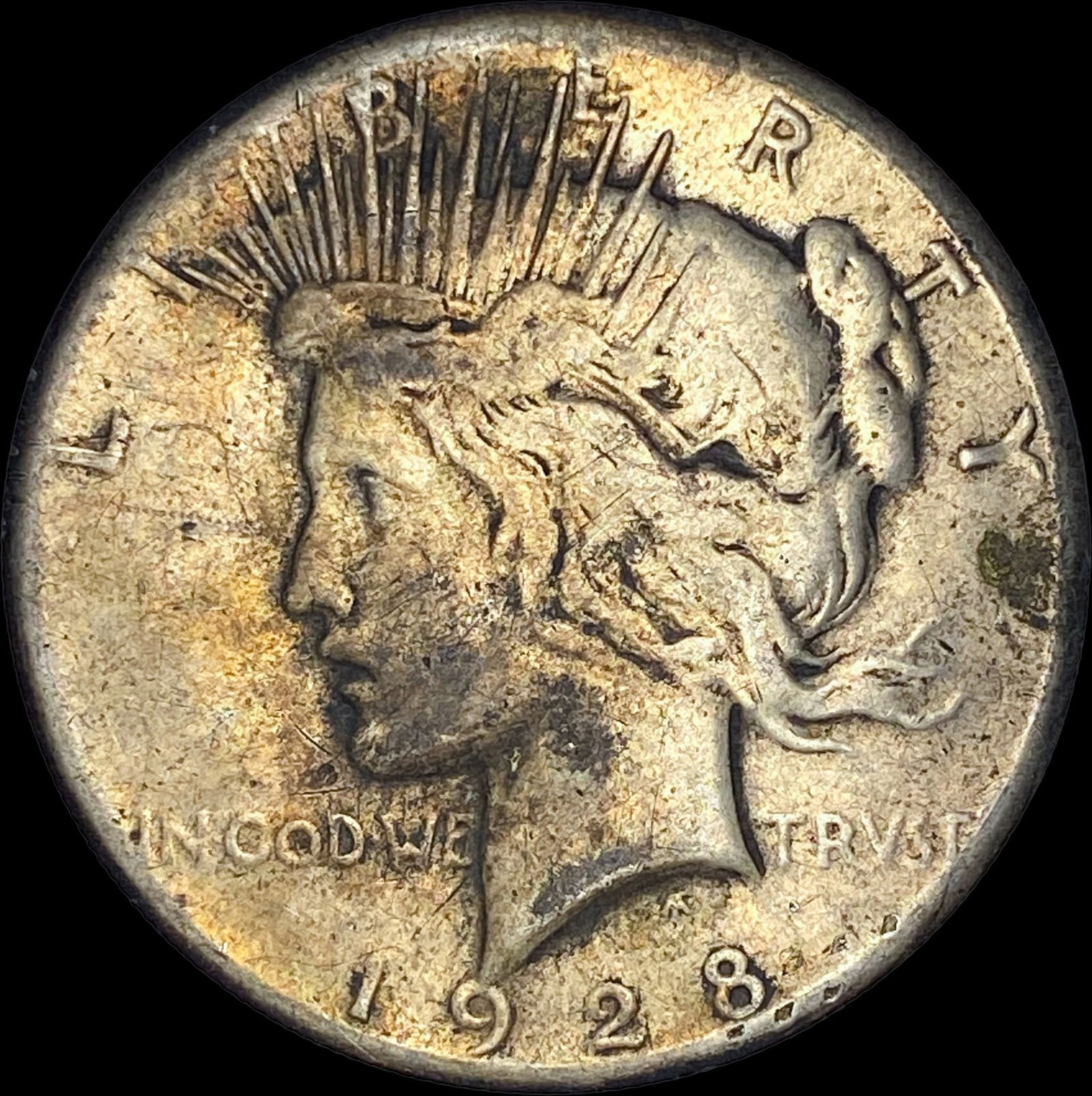 1928 Silver Peace Dollar NICELY CIRCULATED: 1928 Silver Peace Dollar NICELY CIRCULATED