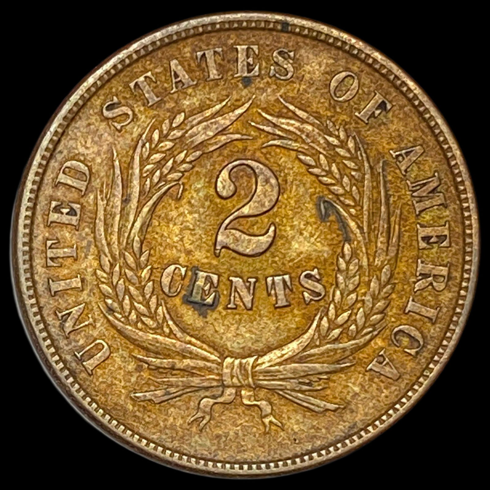 1864 Two Cent Piece CLOSELY UNCIRCULATED - 2