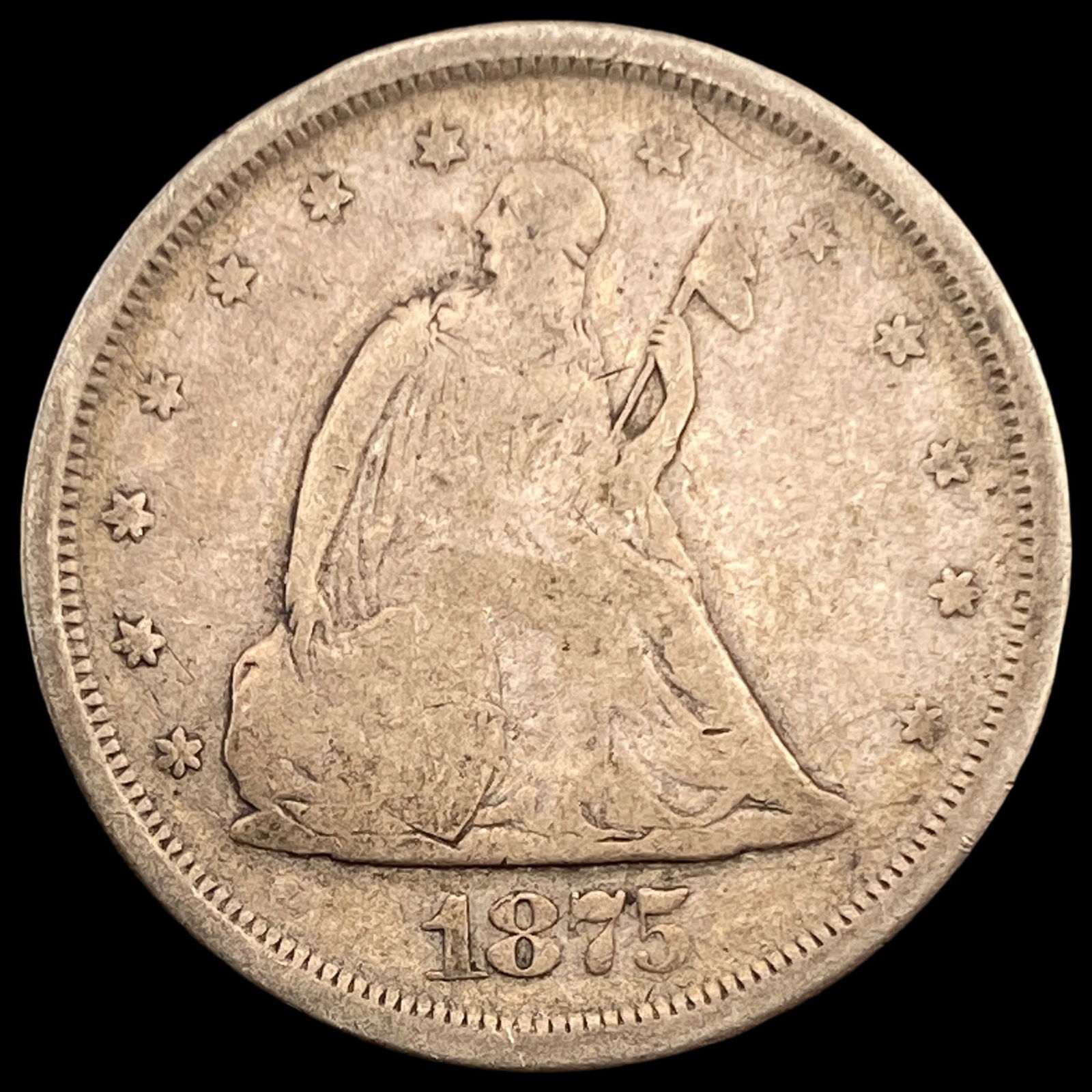 1875-S Silver Twenty Cents LIGHTLY CIRCULATED (1 of 2)