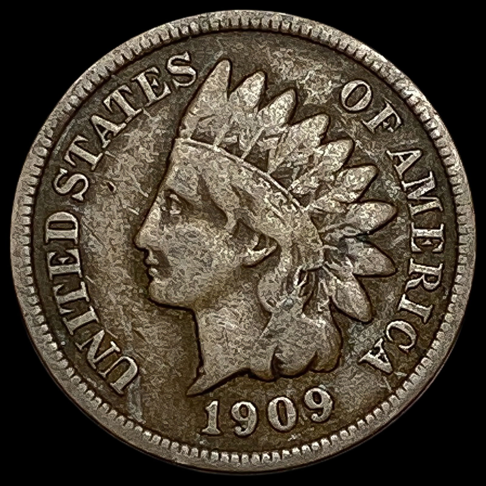 1909-S Indian Head Cent LIGHTLY CIRCULATED: 1909-S Indian Head Cent LIGHTLY CIRCULATED