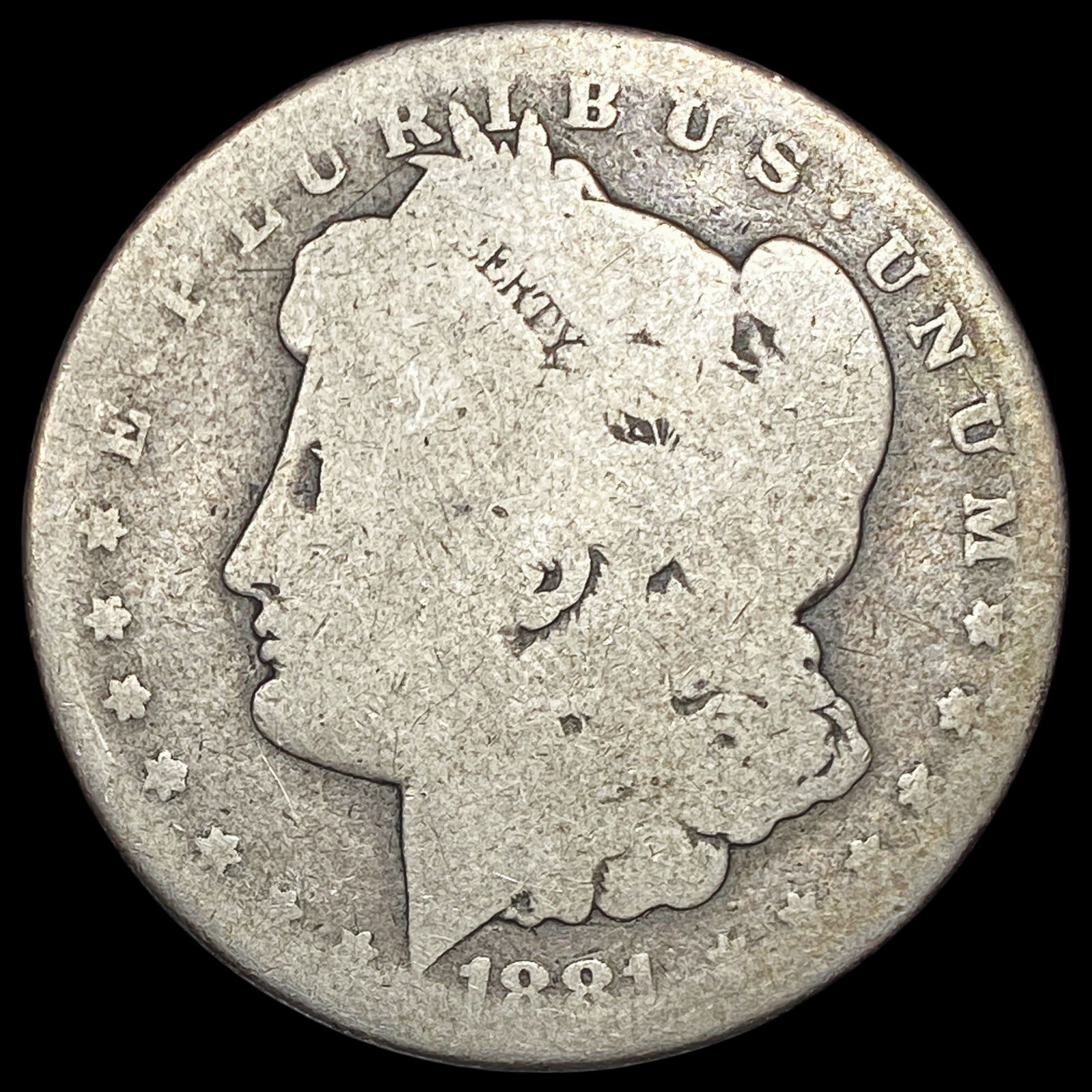 1881-CC Silver Morgan Dollar LIGHTLY CIRCULATED: 1881-CC Silver Morgan Dollar LIGHTLY CIRCULATED